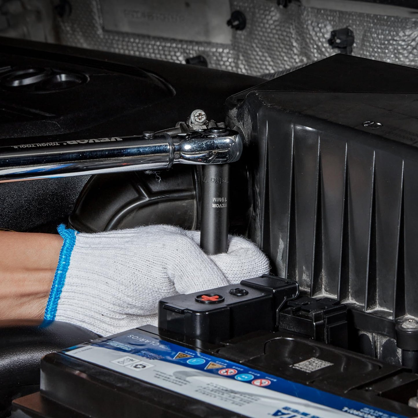 VEVOR 1/2" Drive Impact Socket Set, 65 Piece SAE 3/8" to 1-1/4" and Metric 10-24mm