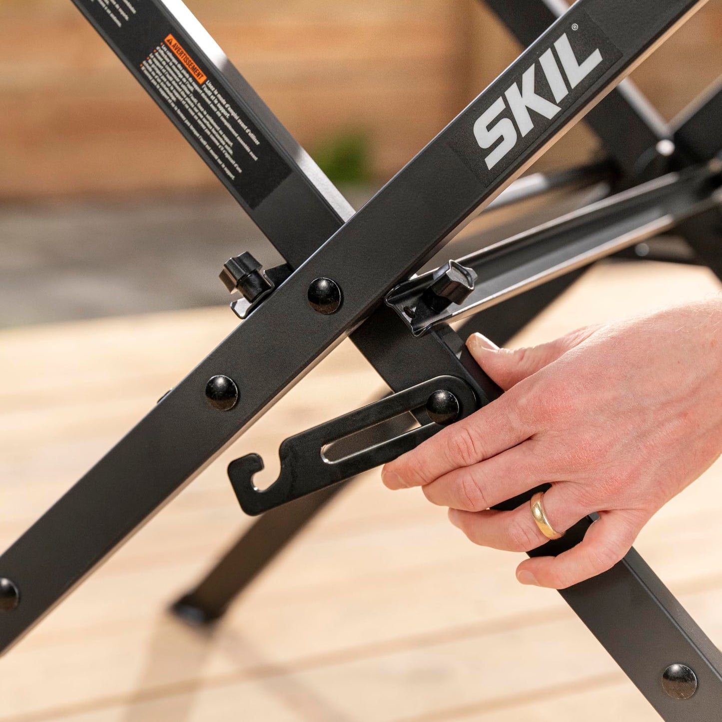 SKIL 15 Amp 10 Inch Portable Jobsite Table Saw with Folding Stand- TS6307-00