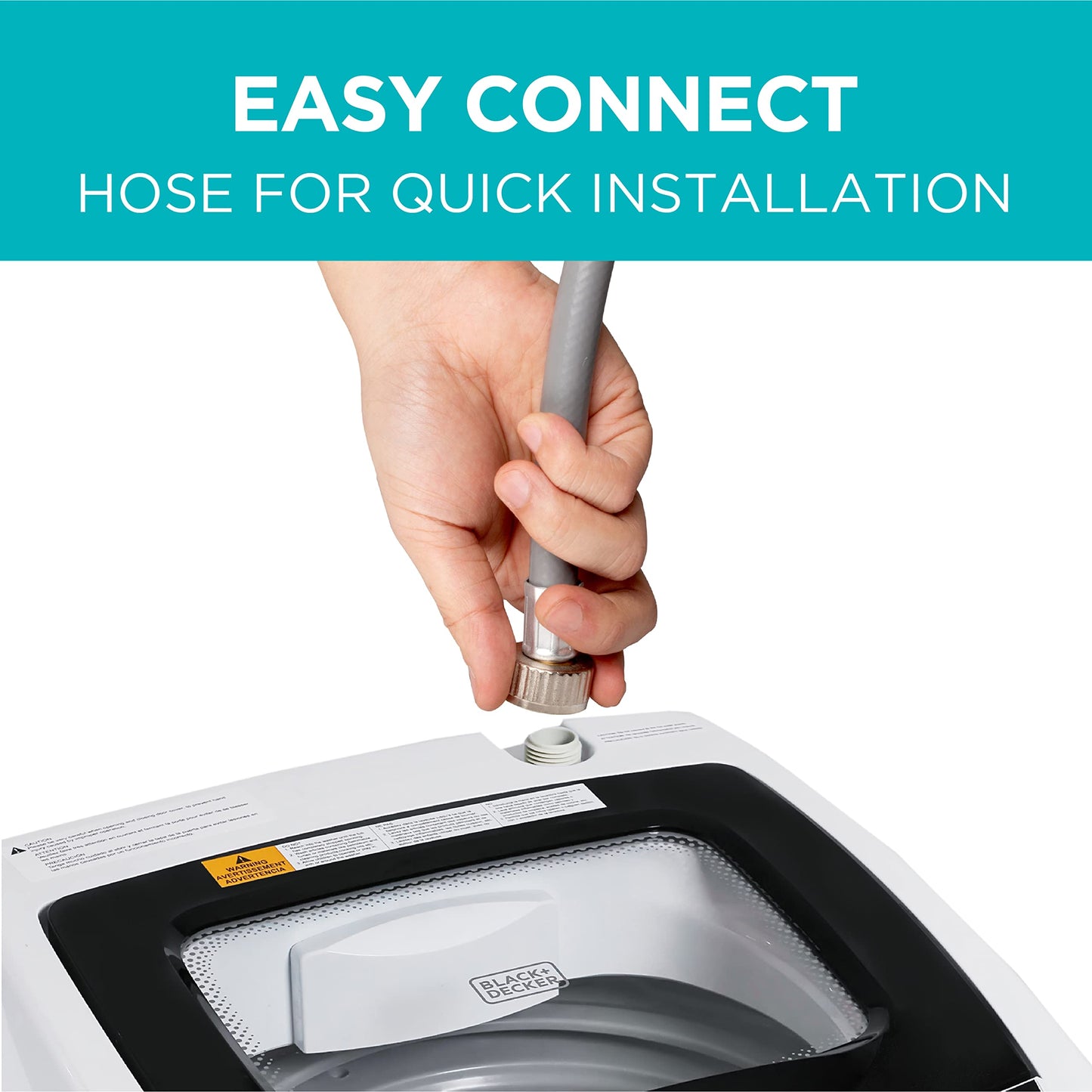 BLACK+DECKER 0.9 Cu. Ft. Portable Washer, 6.6 lb. Capacity Washing Machine