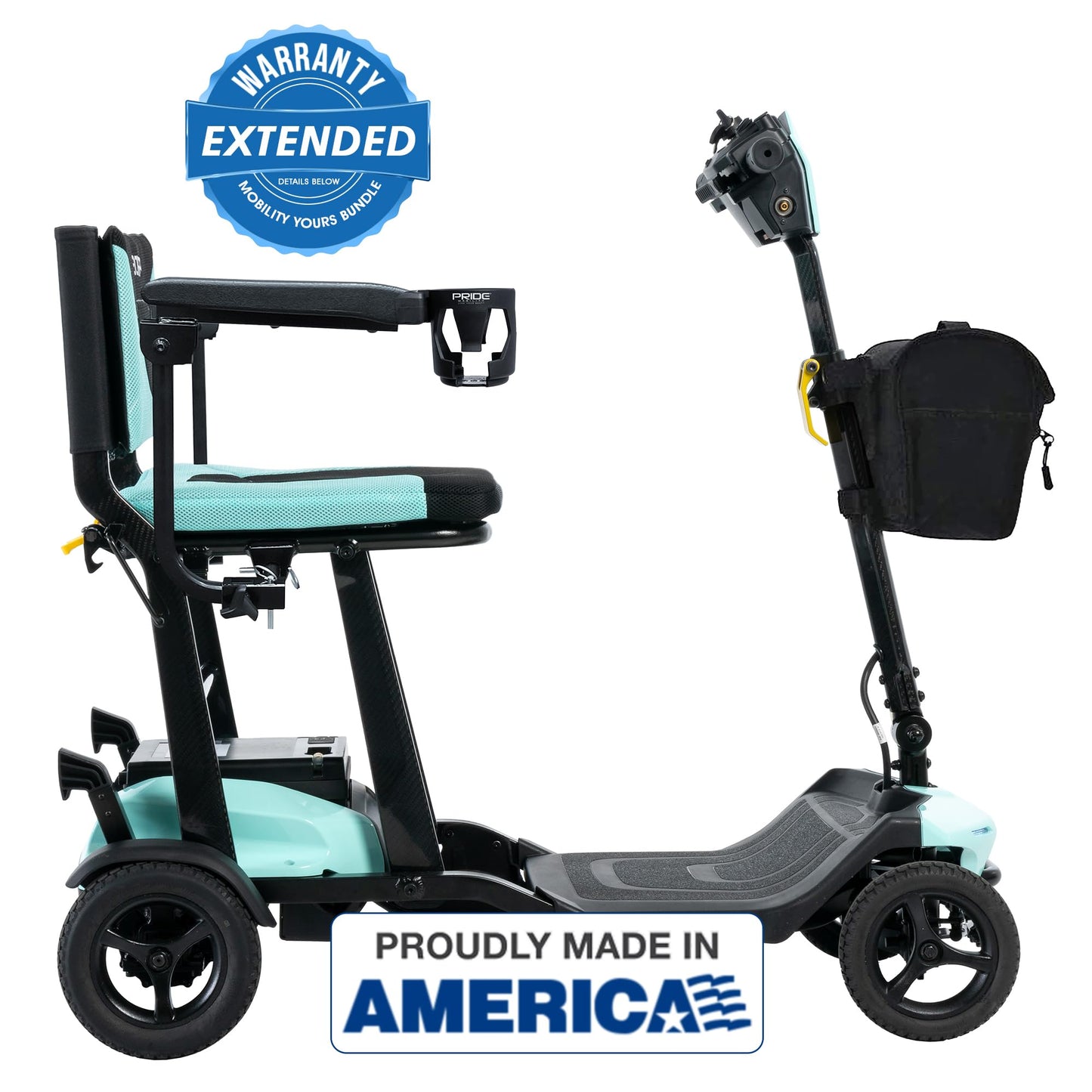 Pride Go Go Super Portable Scooter + Accessories, USA Made