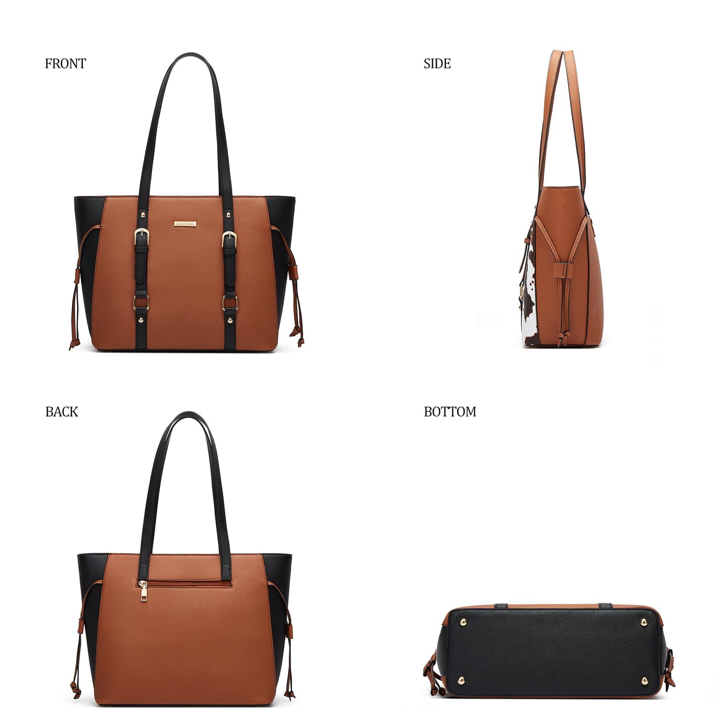 Women Fashion Synthetic Leather Handbags Set 4pcs