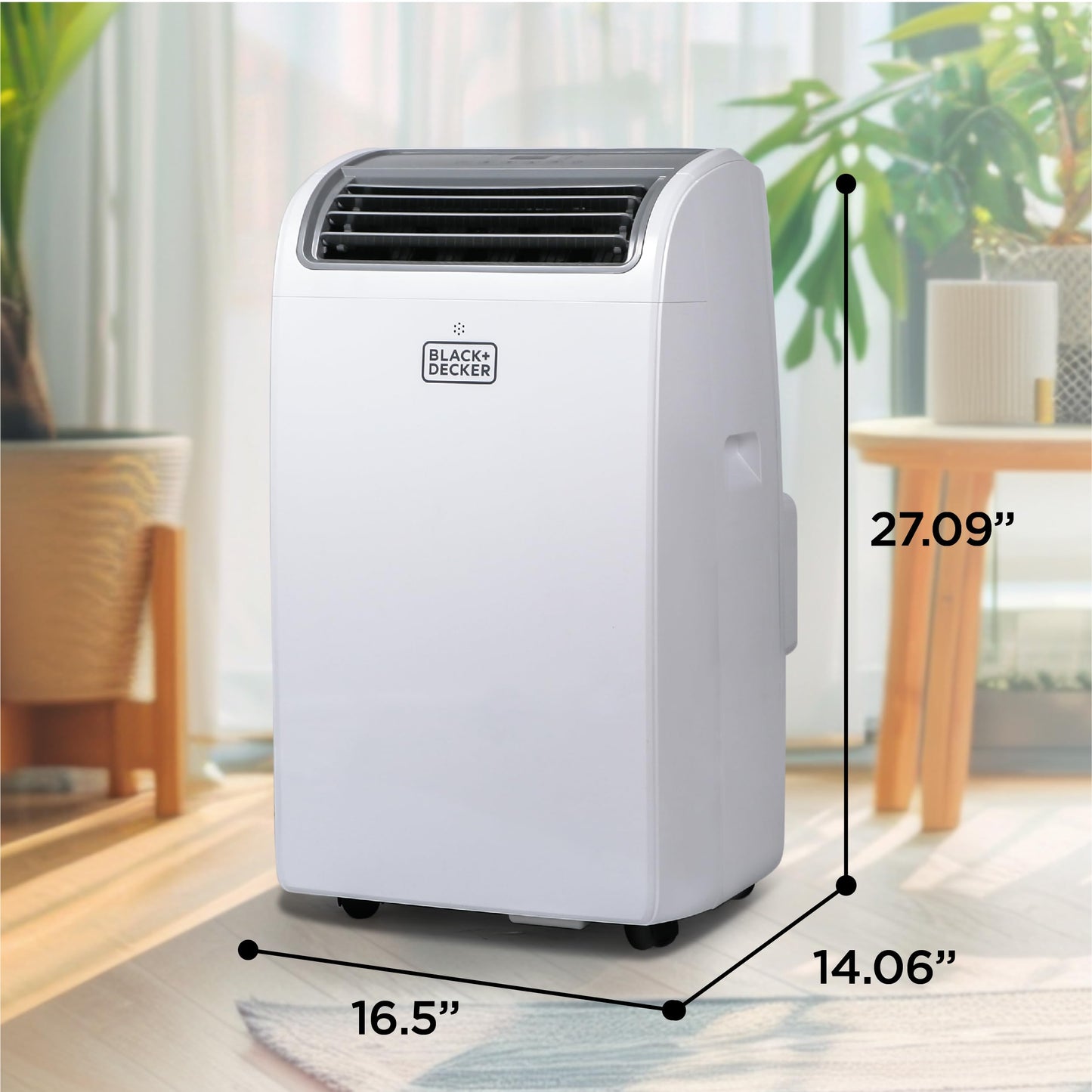 BLACK+DECKER Portable Air Conditioner, 8,000 BTU Rooms up to 400 Sq. Ft