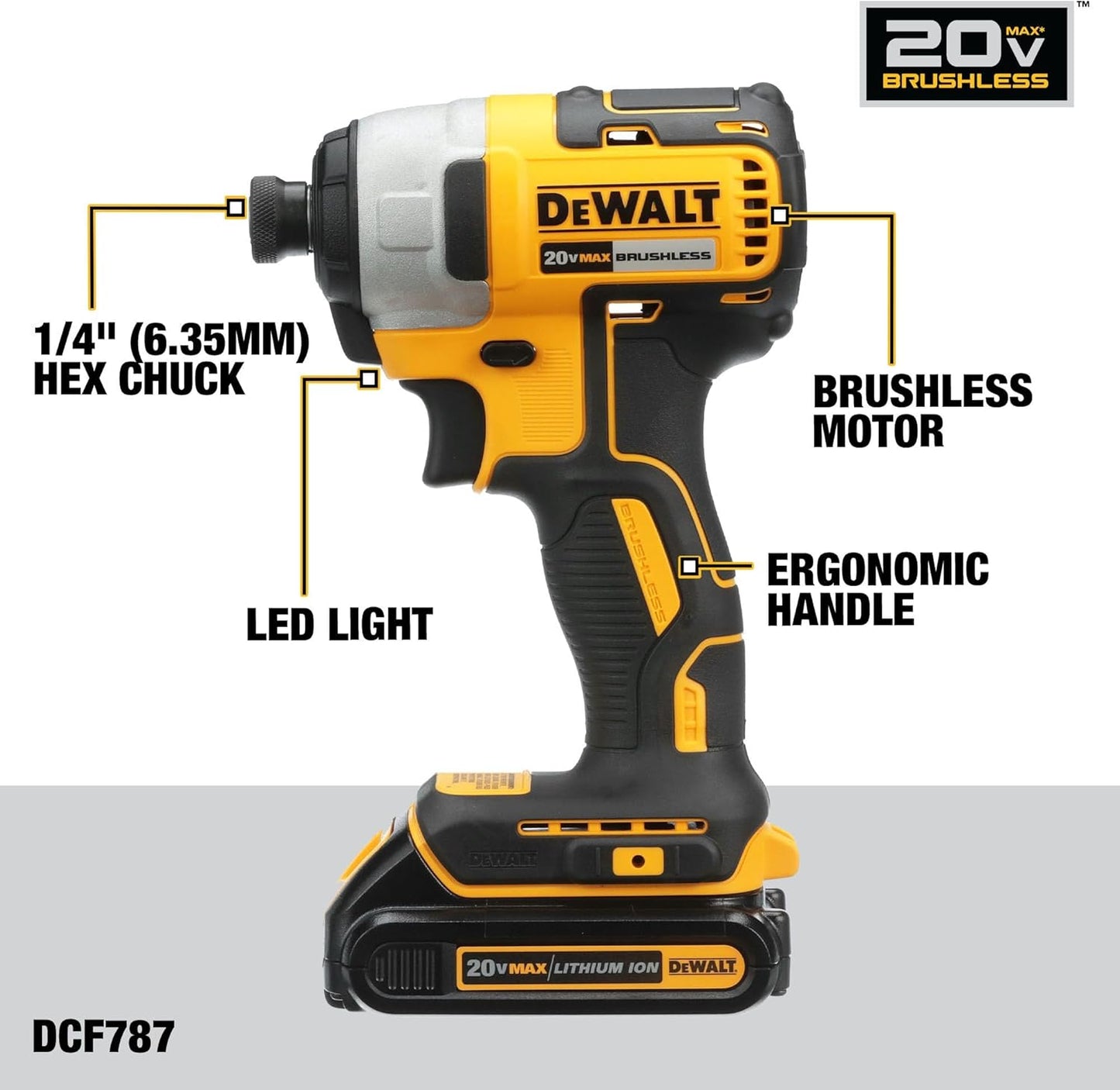 DEWALT 20V MAX Cordless Drill, Impact Driver, 2-Tool Power Tool Combo Kit, Brushless Power Tool Set with 2 Batteries and Charger Included (DCK277D2)