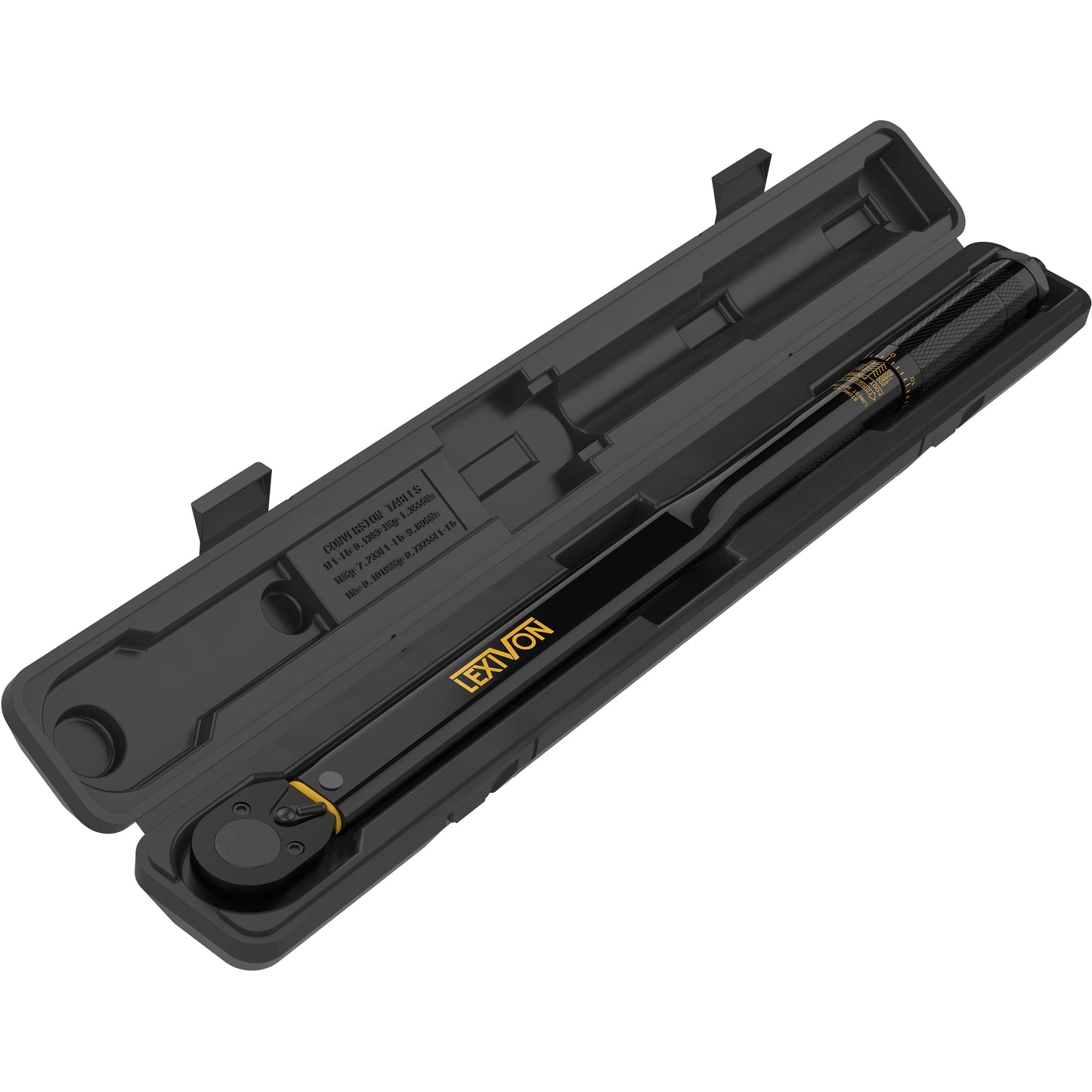 LEXIVON Torque Wrench 1/2-Inch Drive Click 10~150 Ft-Lb/13.6~203.5 Nm (LX-183)