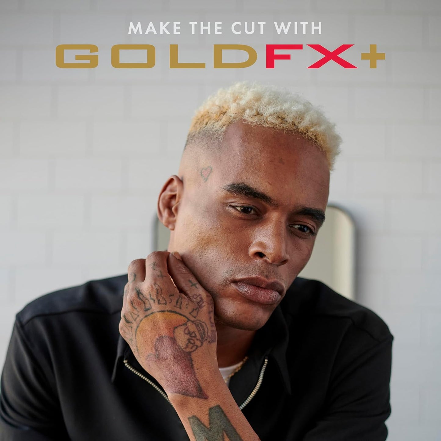 FX+ Professional Barber Cord/Cordless Hair Clippers for Men, All Metal, Lithium Battery with 3-Hour Runtime