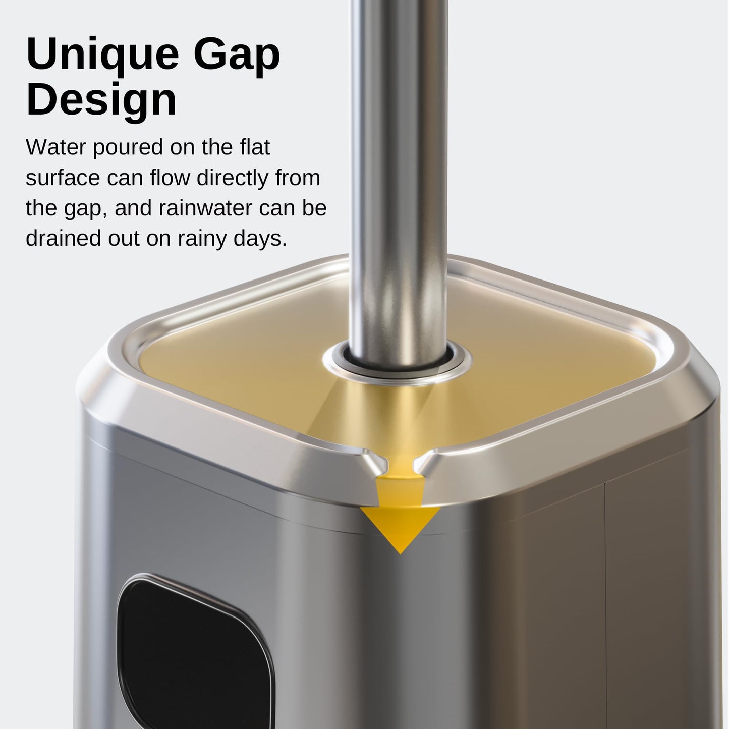 EAST OAK 50,000 BTU Patio Heater with Sand Box, Table Design