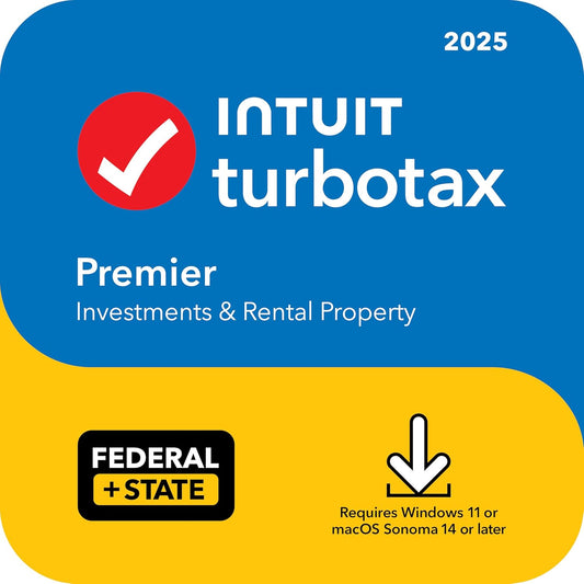 TurboTax Desktop Deluxe 2025, Federal & State Tax Return [Download] [PC/Mac Online Code]