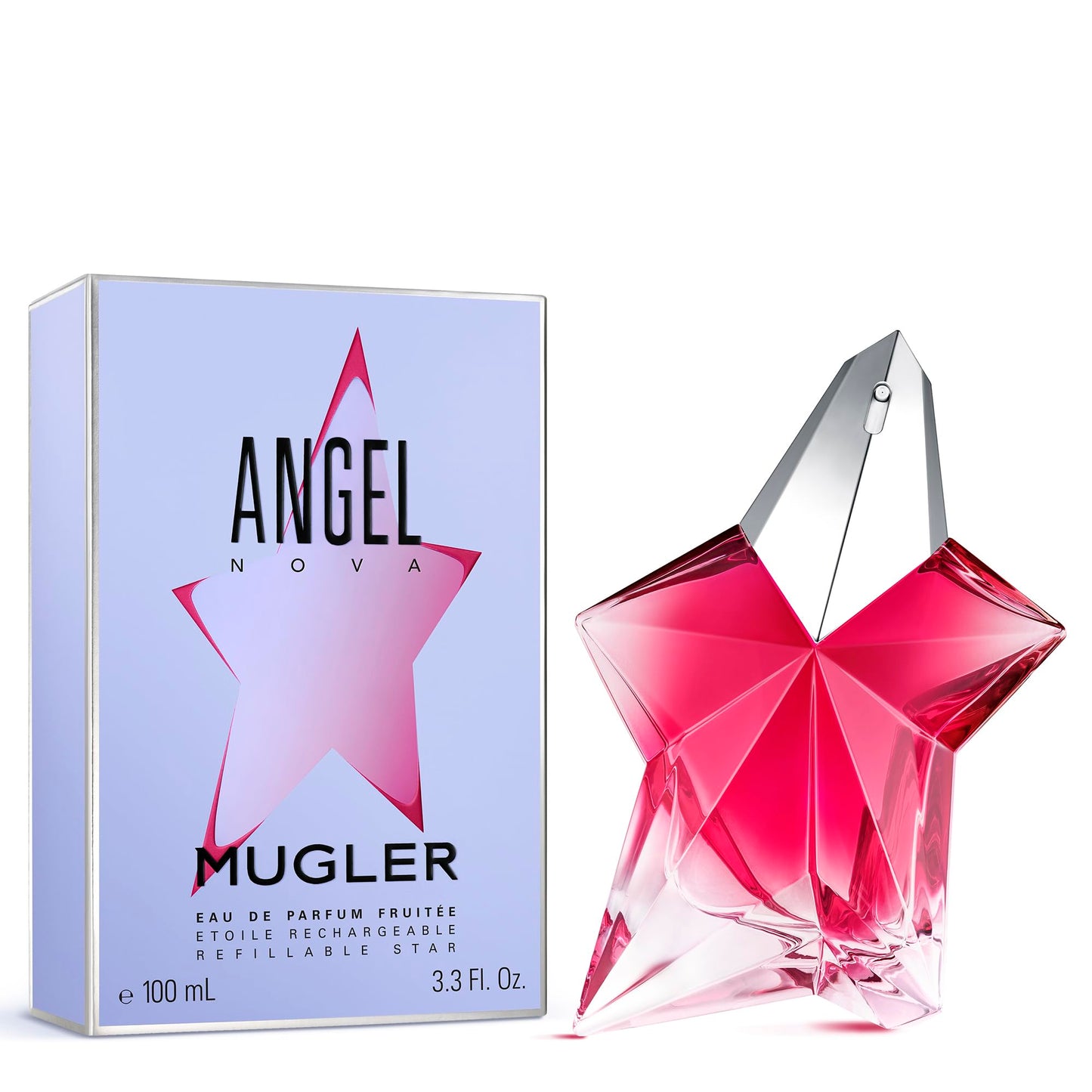 MUGLER Angel Nova - Eau de Parfum - Women's Perfume - Floral & Fruity - With Bergamot, Rose, and Cedarwood- Long Lasting Fragrance