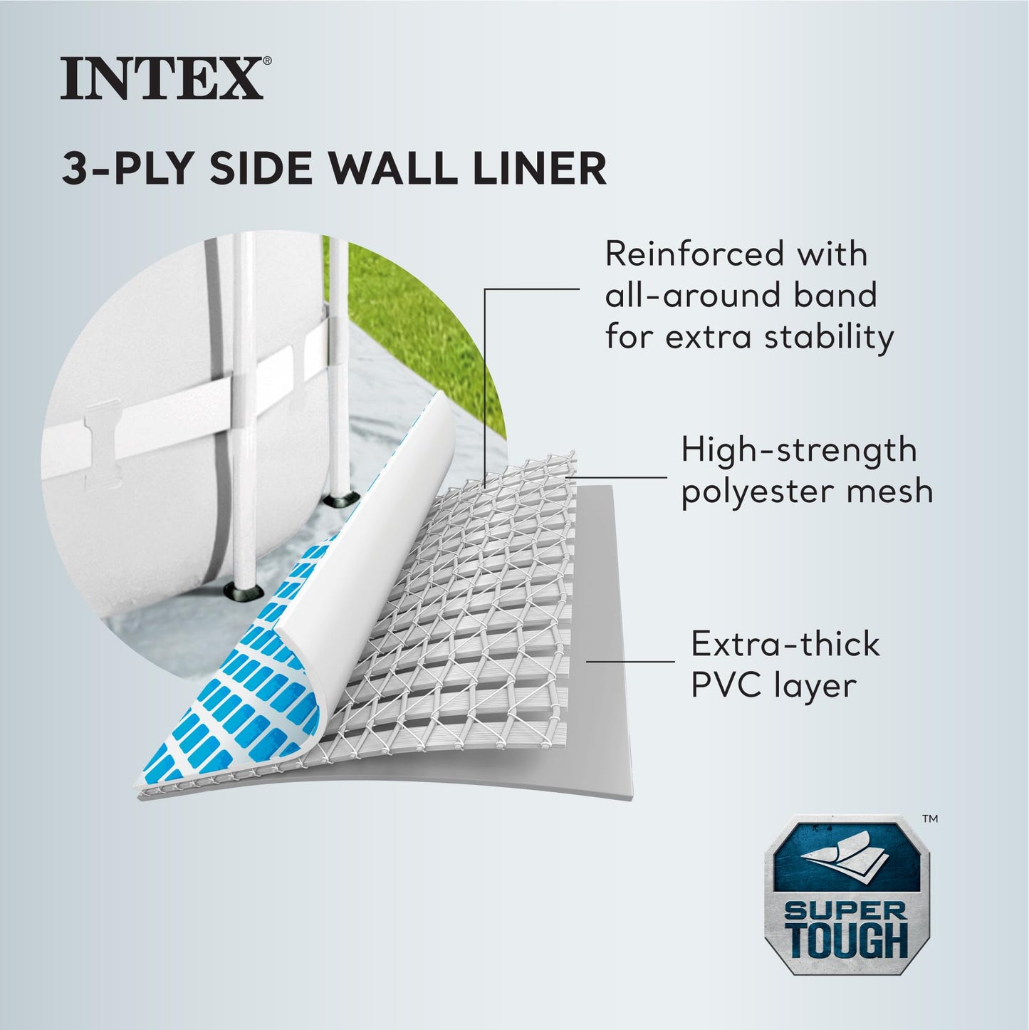 Prism Frame Premium Above Ground Swimming Pool Set: 10ft x 30in