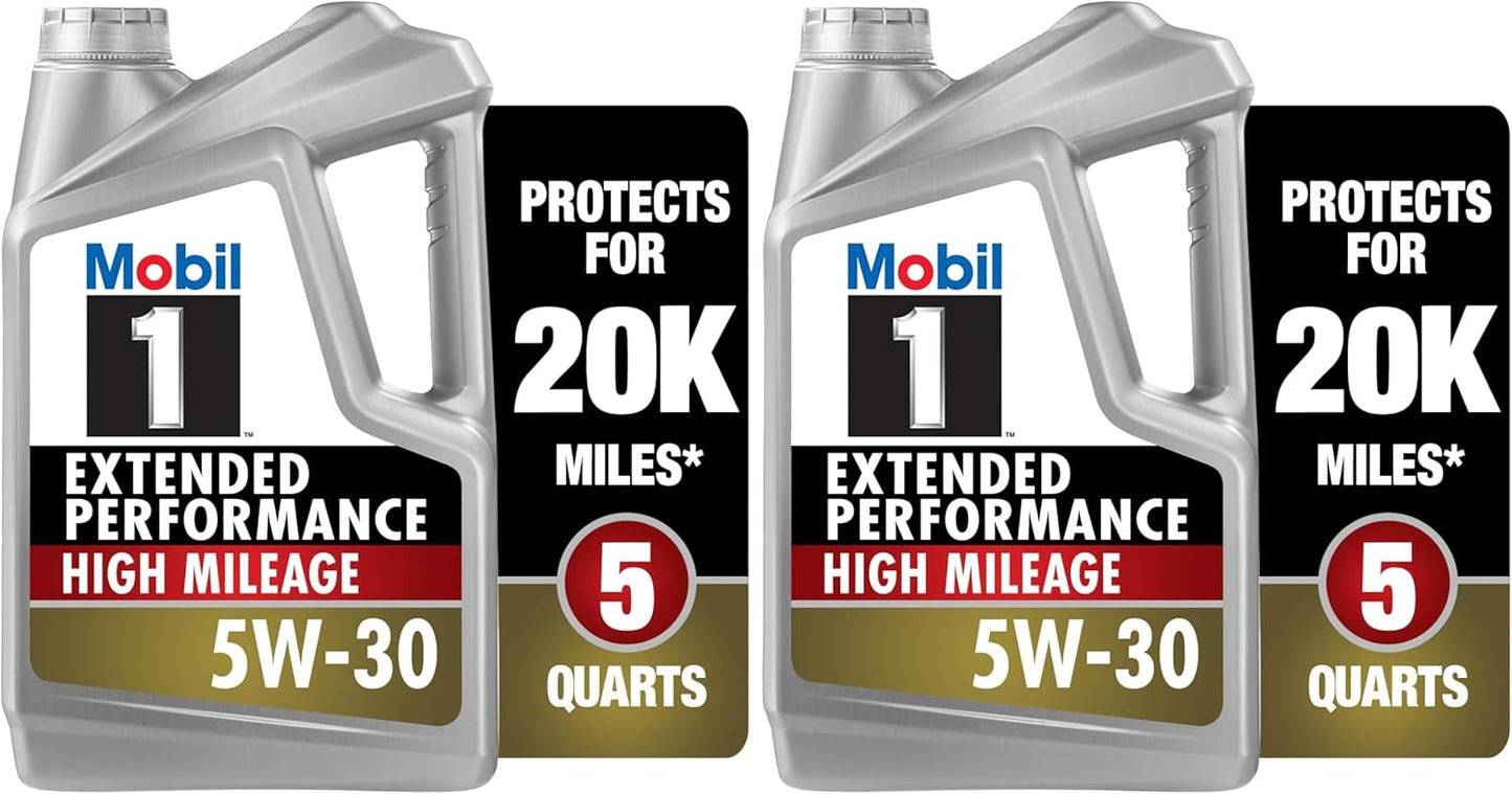 Mobil 1 Advanced Fuel Economy Full Synthetic Motor Oil 0W-20, 5 Quart