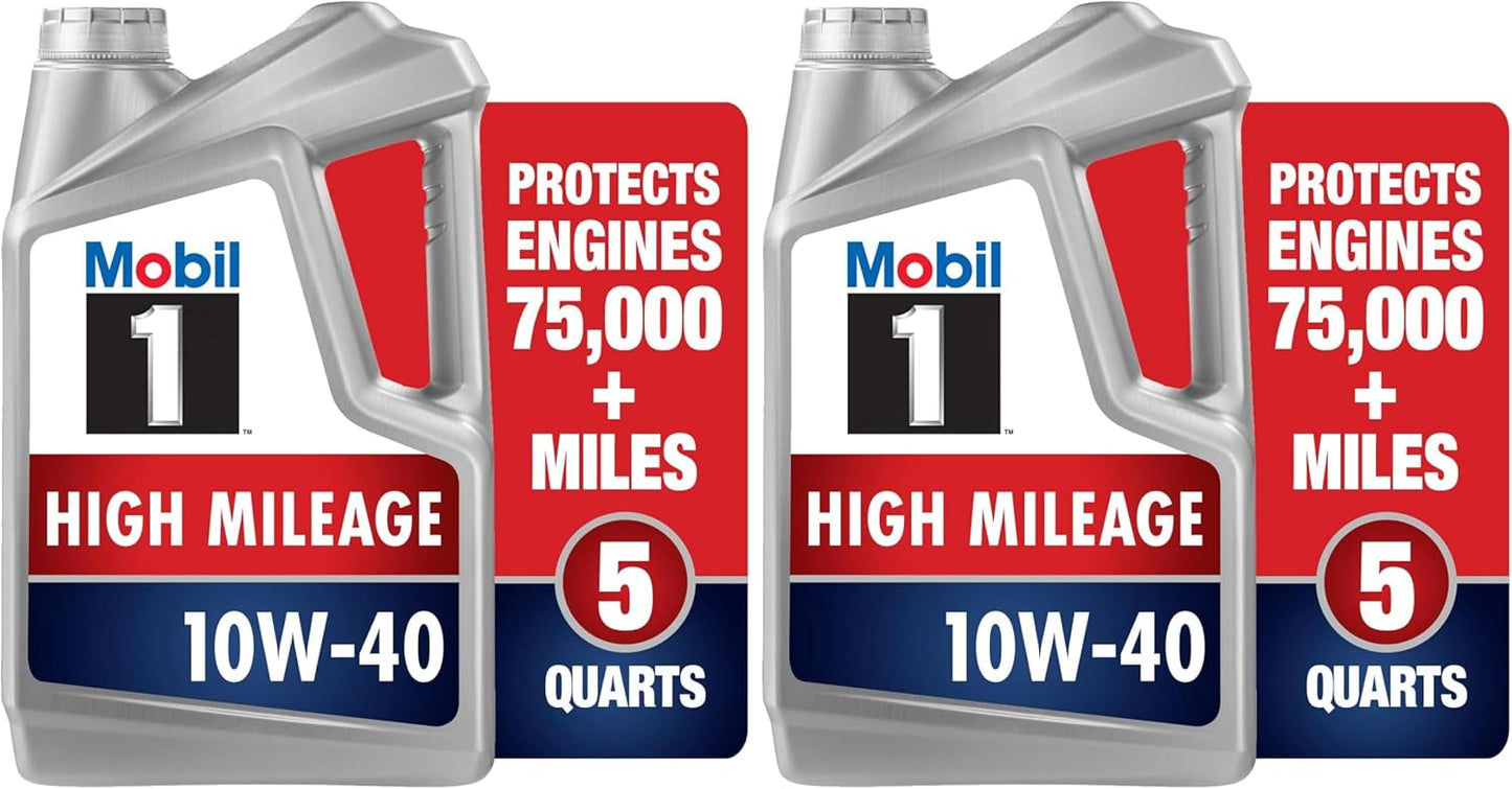 Mobil 1 Advanced Fuel Economy Full Synthetic Motor Oil 0W-20, 5 Quart