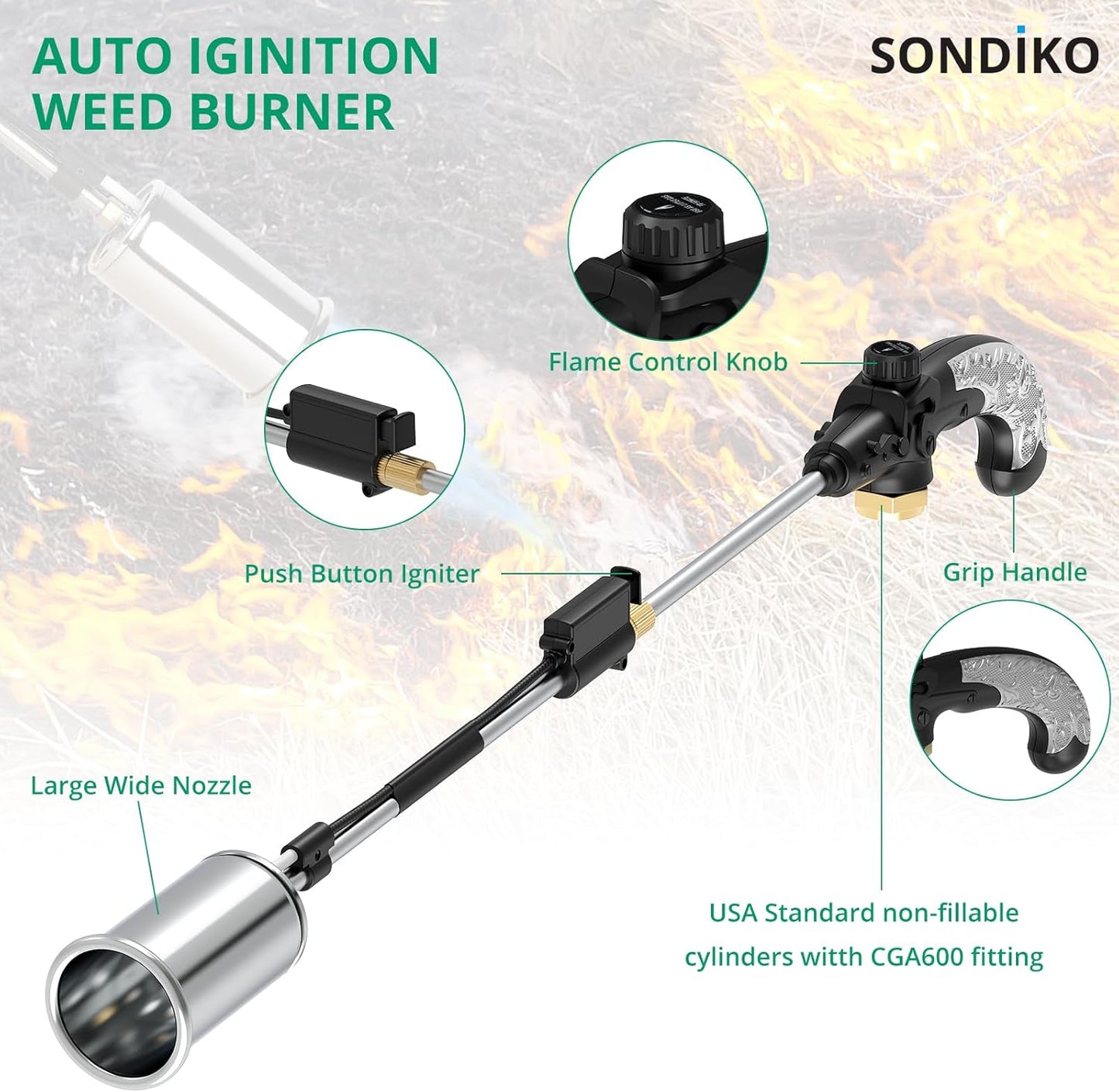 Sondiko Propane Torch Weed Burner