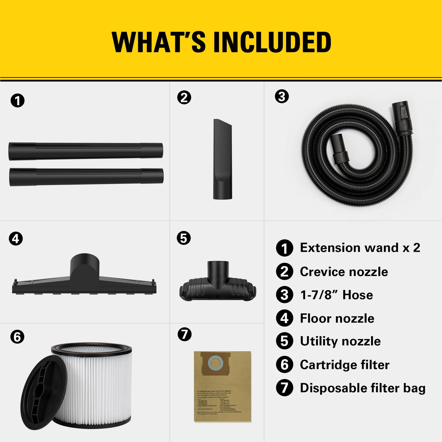 Stanley - SL18116P Wet/Dry Vacuum, 6 Gallon, 4 Horsepower Black