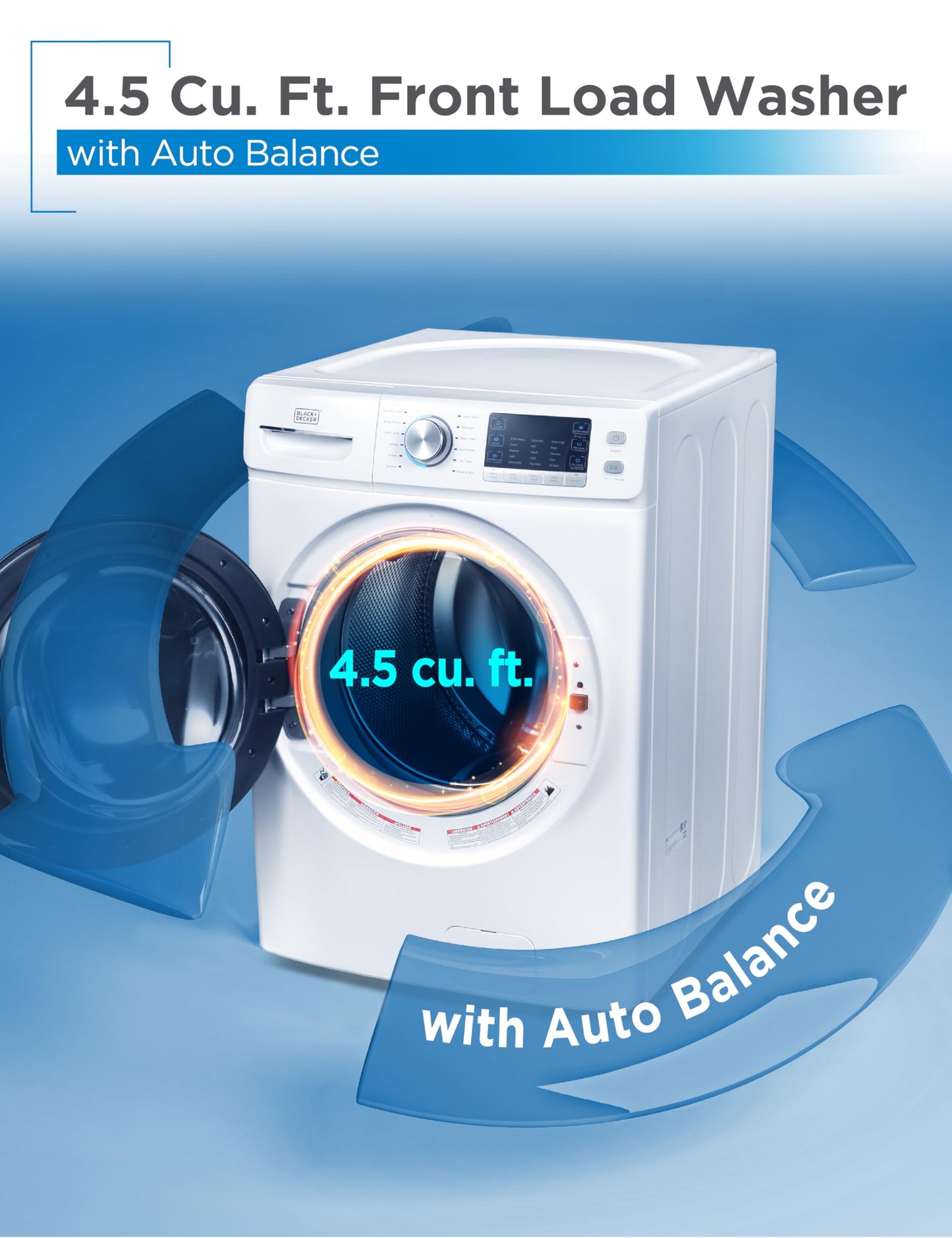 BLACK+DECKER 0.9 Cu. Ft. Portable Washer, 6.6 lb. Capacity Washing Machine