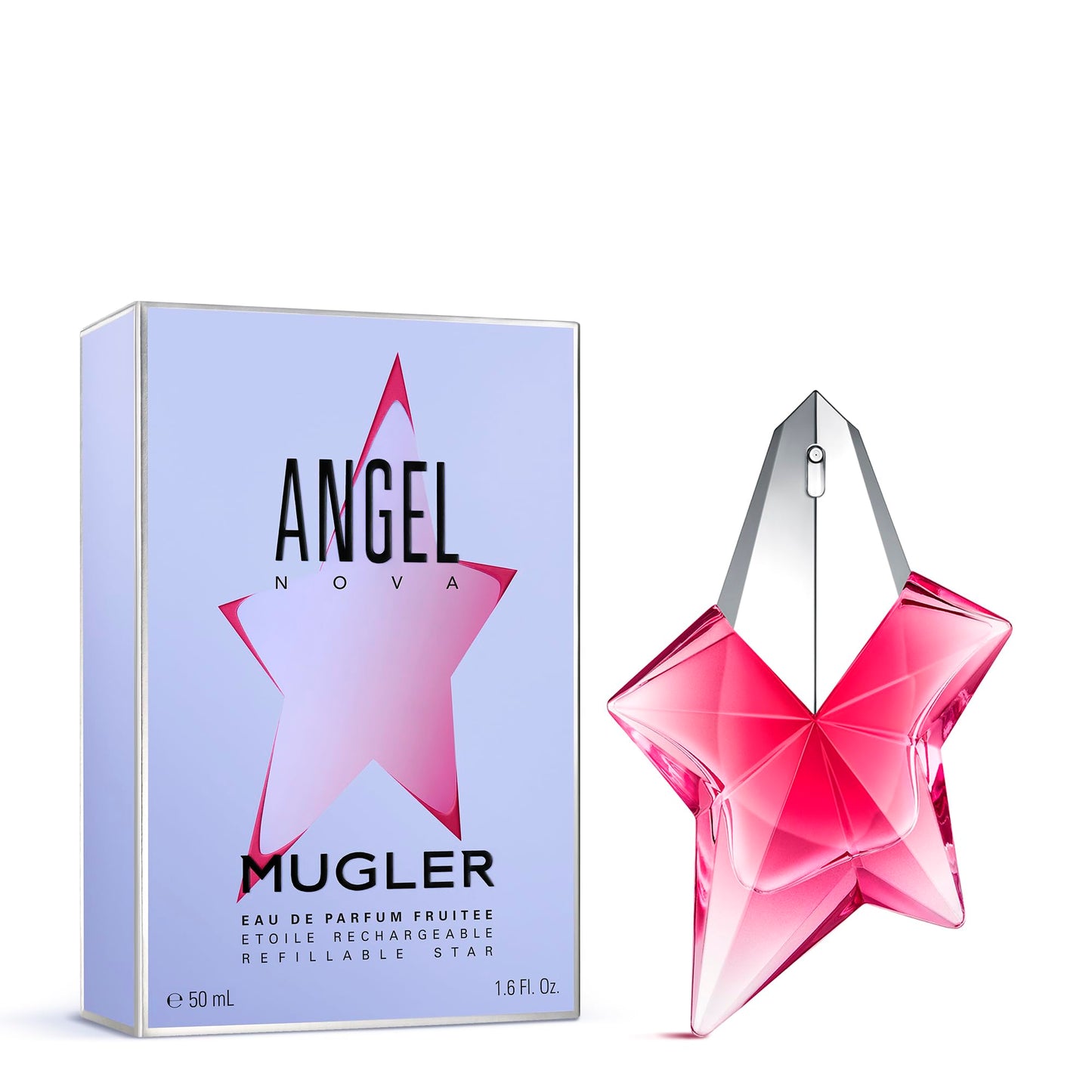 MUGLER Angel Nova - Eau de Parfum - Women's Perfume - Floral & Fruity - With Bergamot, Rose, and Cedarwood- Long Lasting Fragrance