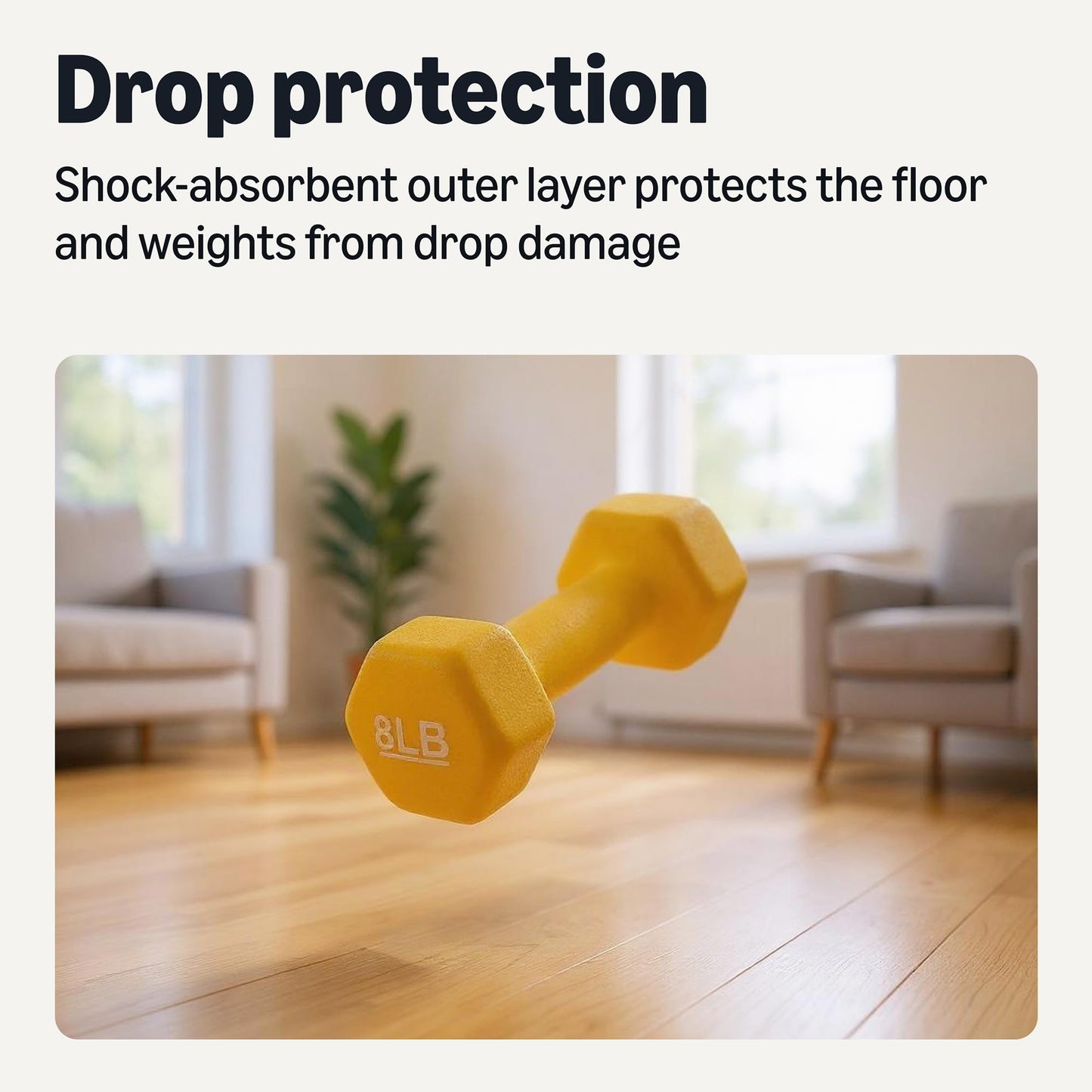 Neoprene Dumbbell Hand Weights for Exercise and Muscle Toning