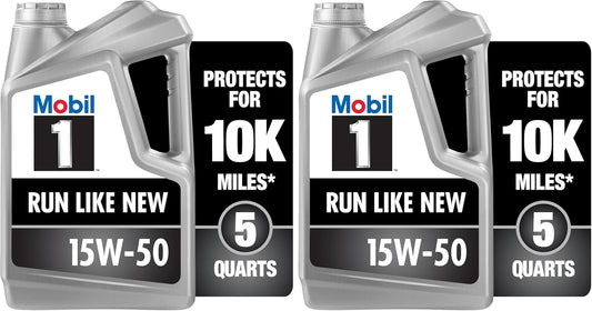 Mobil 1 Advanced Fuel Economy Full Synthetic Motor Oil 0W-20, 5 Quart