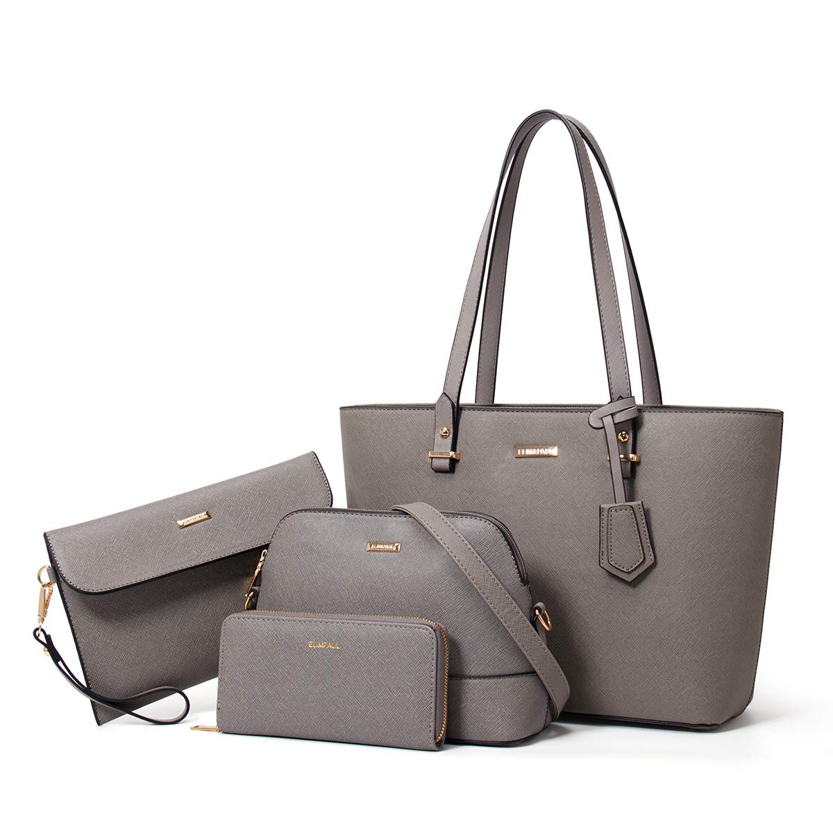 Women Fashion Synthetic Leather Handbags Set 4pcs