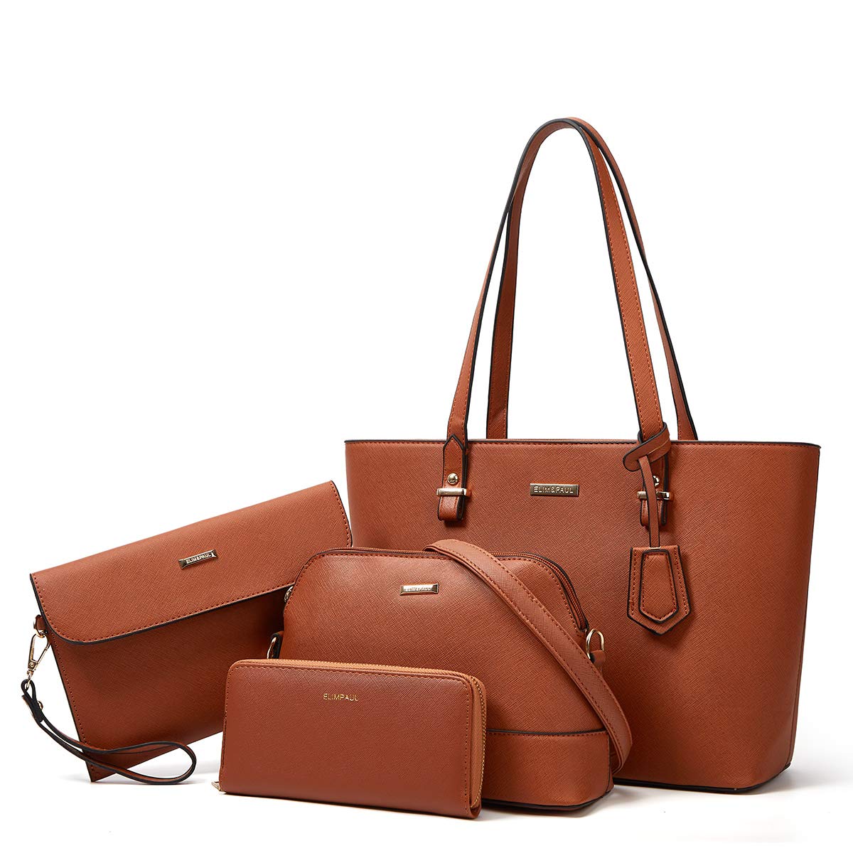 Women Fashion Synthetic Leather Handbags Set 4pcs