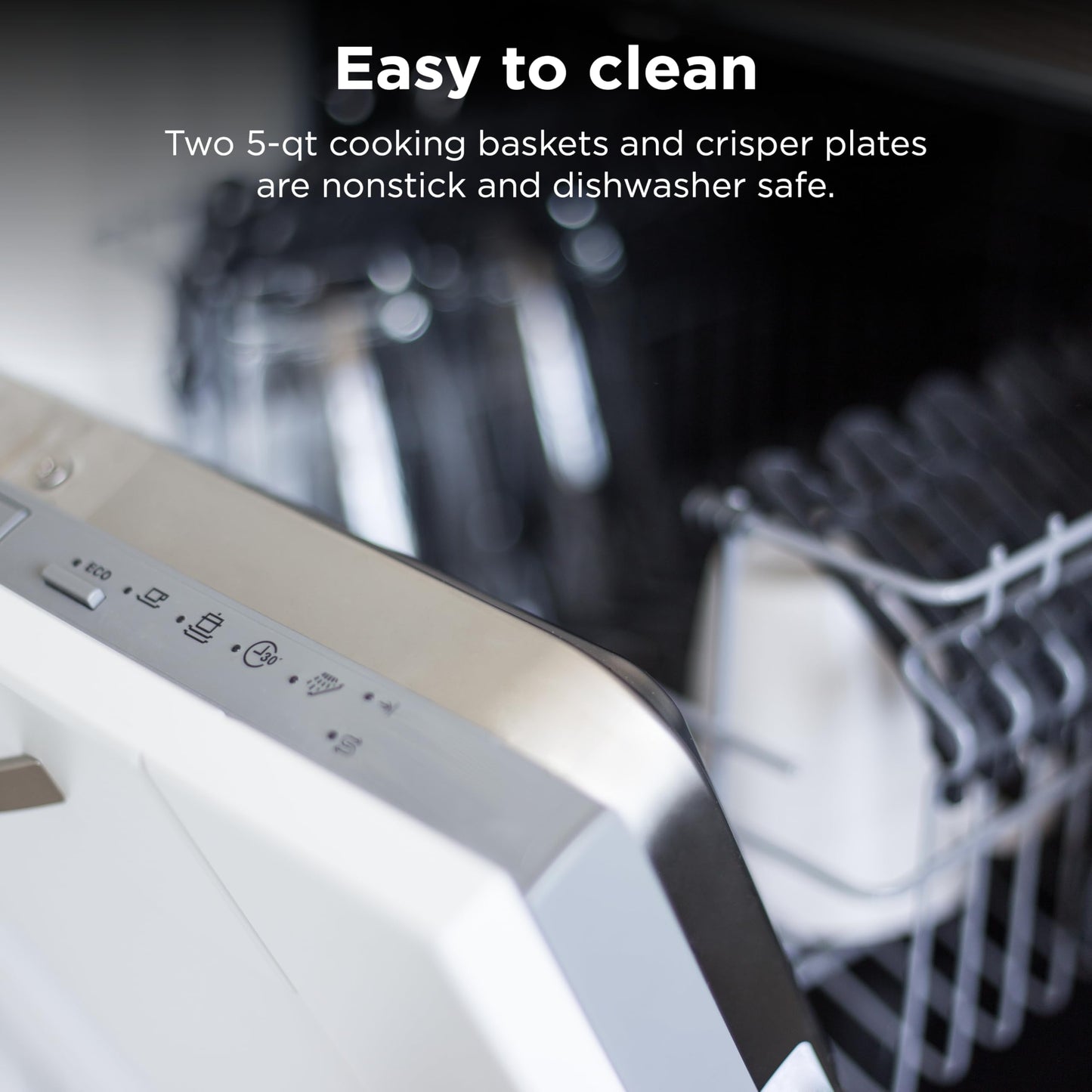 Ninja DZ201 Foodi 8 Quart 6-in-1 DualZone 2-Basket Air Fryer with 2 Independent Frying Baskets, Match Cook & Smart Finish to Roast, Broil, Dehydrate & More for Quick, Easy Meals, Grey