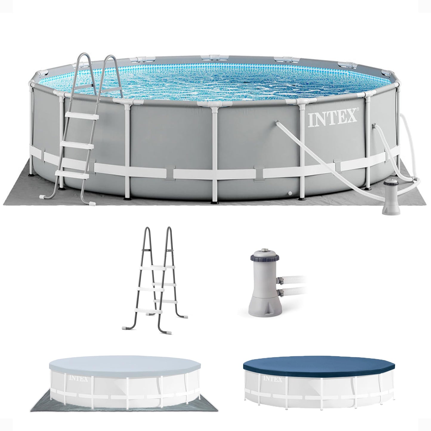 Prism Frame Premium Above Ground Swimming Pool Set: 10ft x 30in