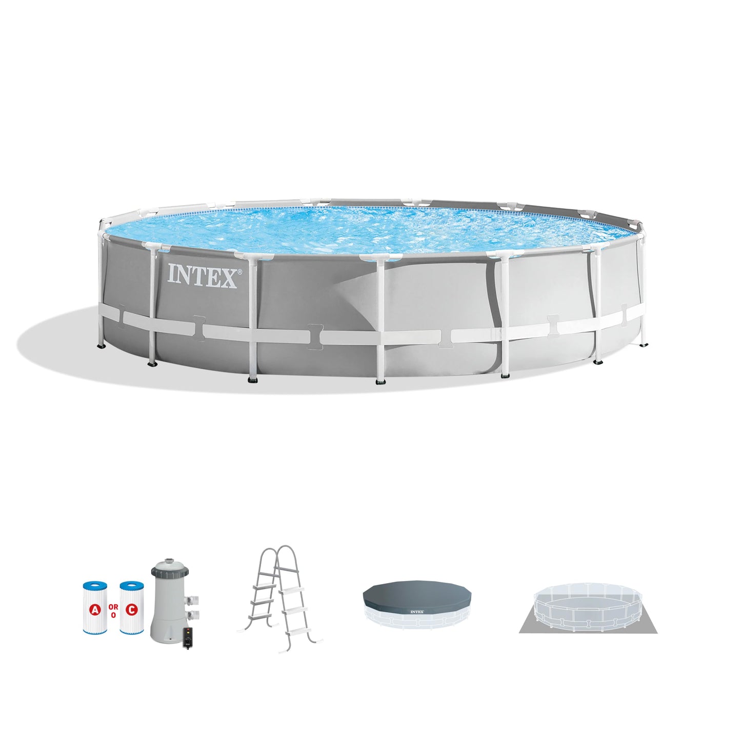 Prism Frame Premium Above Ground Swimming Pool Set: 10ft x 30in
