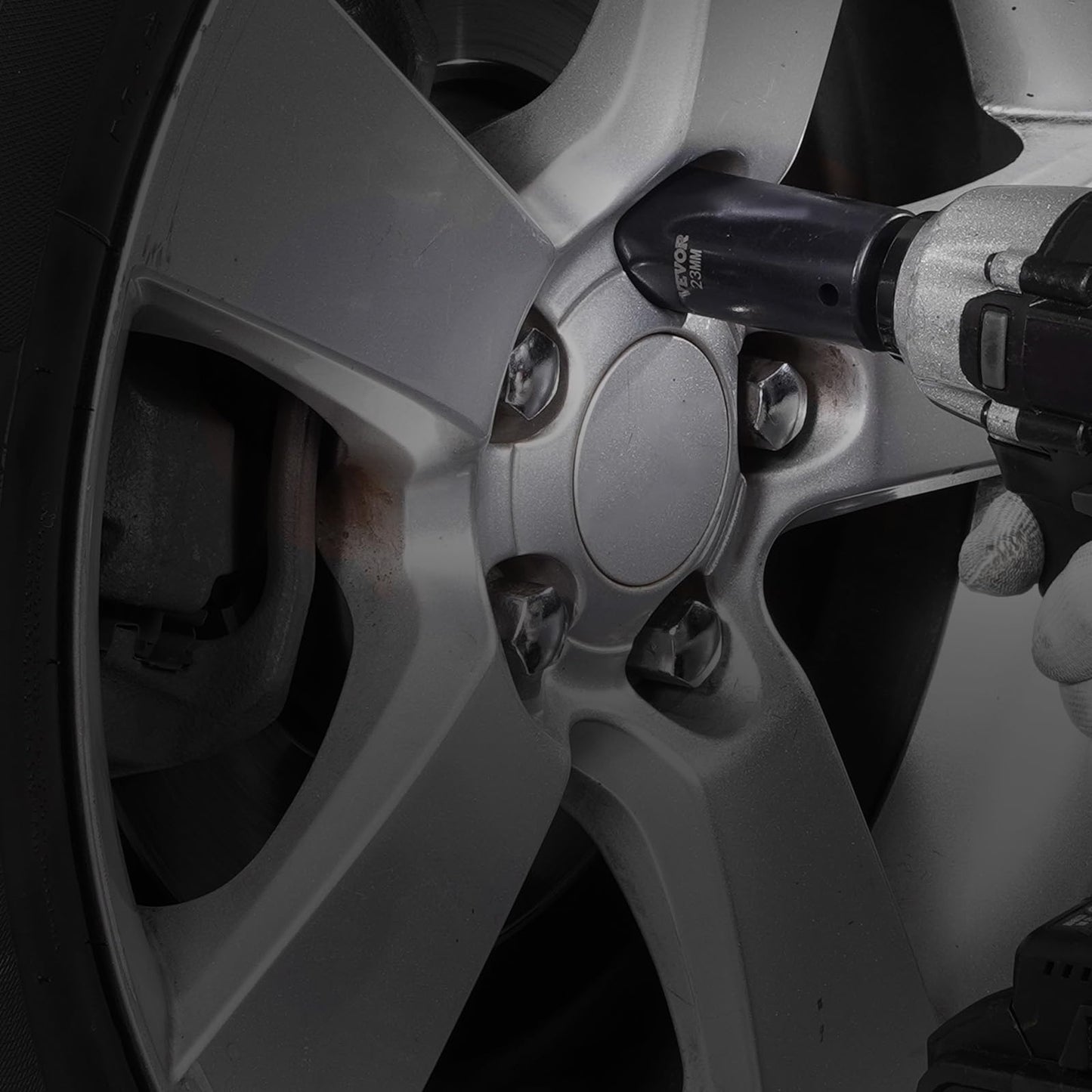 VEVOR 1/2" Drive Impact Socket Set, 65 Piece SAE 3/8" to 1-1/4" and Metric 10-24mm