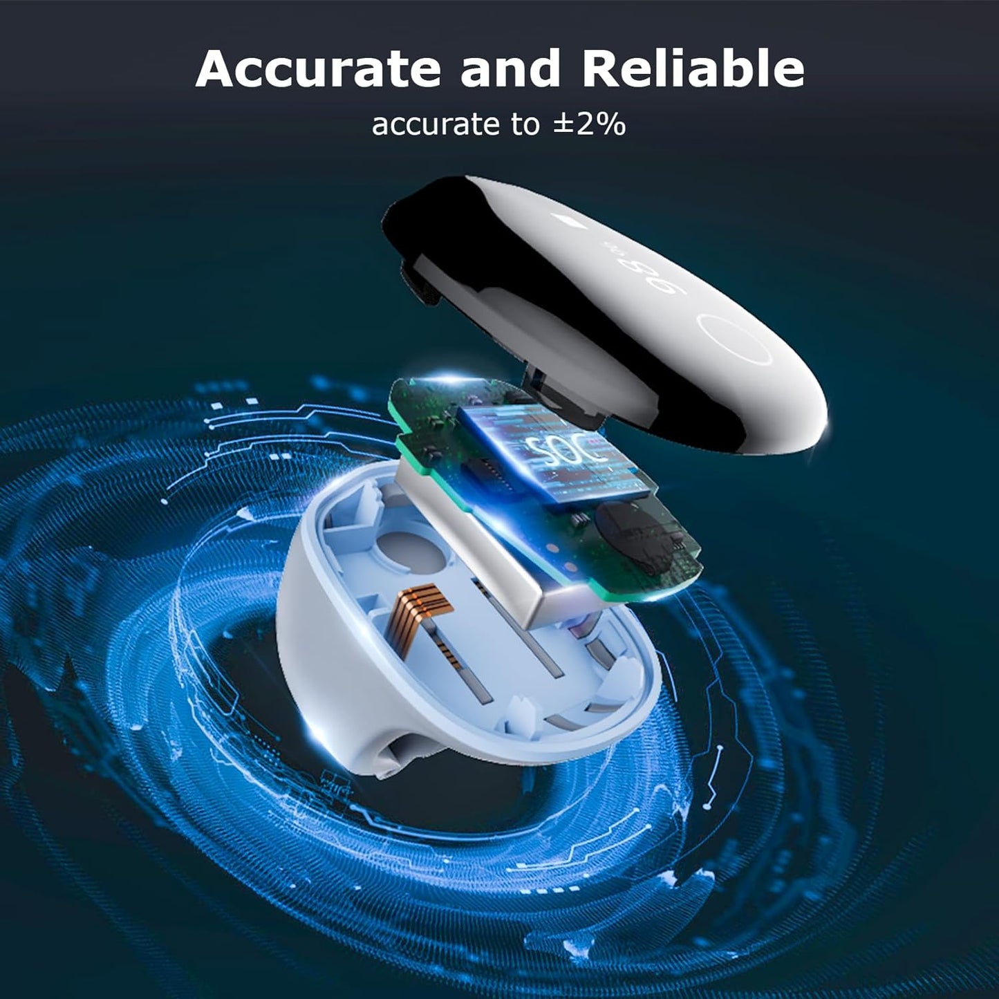 Wellue O2Ring Oxygen Monitor with Vibration Reminder