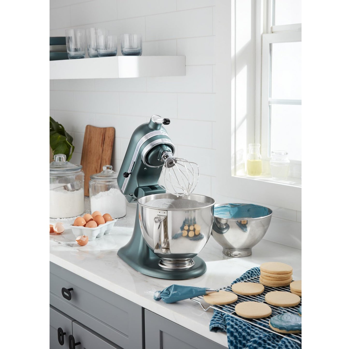 KitchenAid Artisan Series 5 Quart Tilt Head Stand Mixer, KSM150PS, Juniper