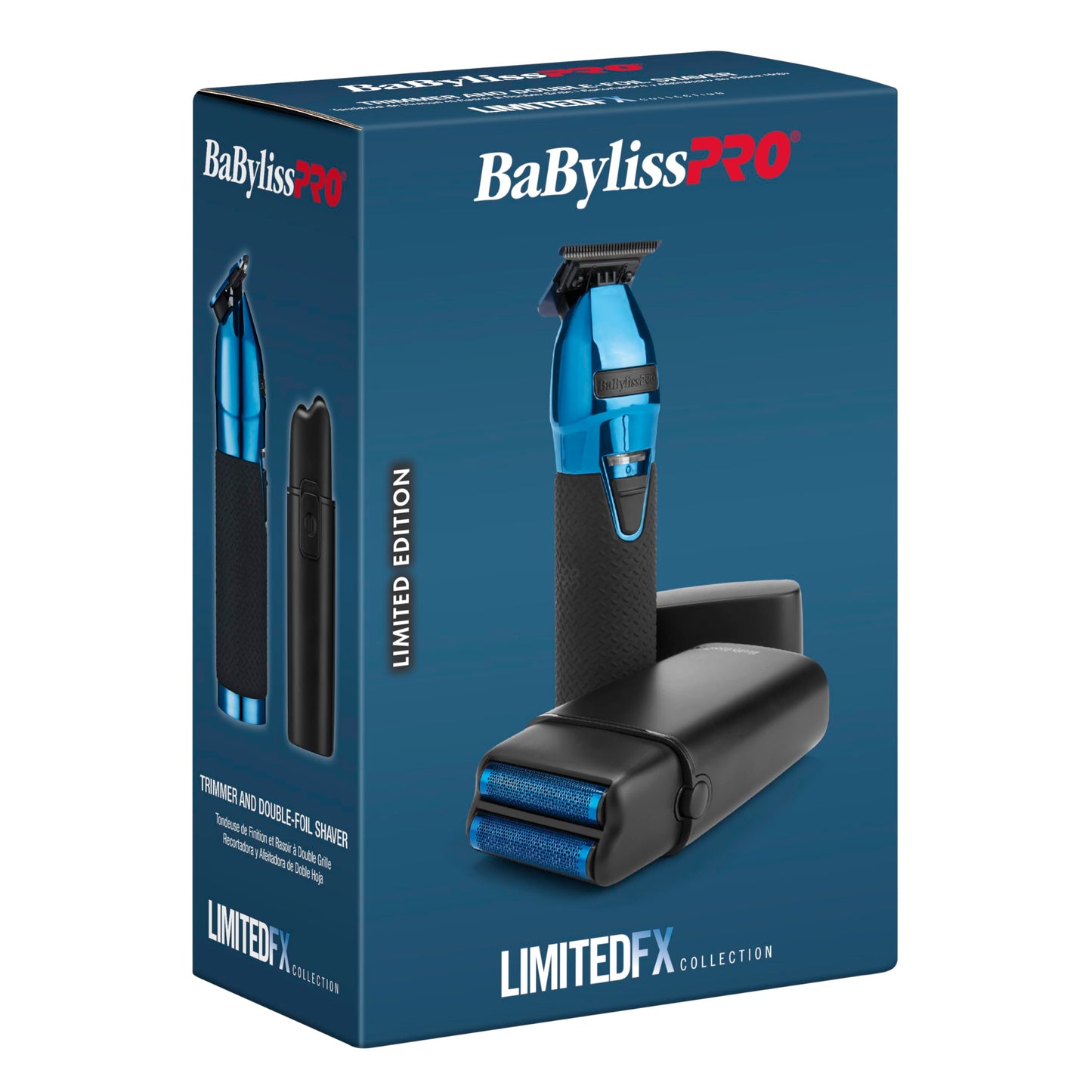 LIMITEDFX Cord/Cordless Hair Trimmer and Double Foil Hair Shaver Prepack, High-Performance Lithium-Ion Batteries for Long-Lasting Cutting