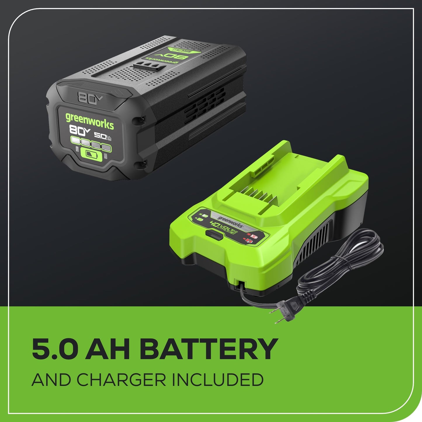 Greenworks 40V 16" Cordless Lawn Mower with 4.0Ah Battery & Charger