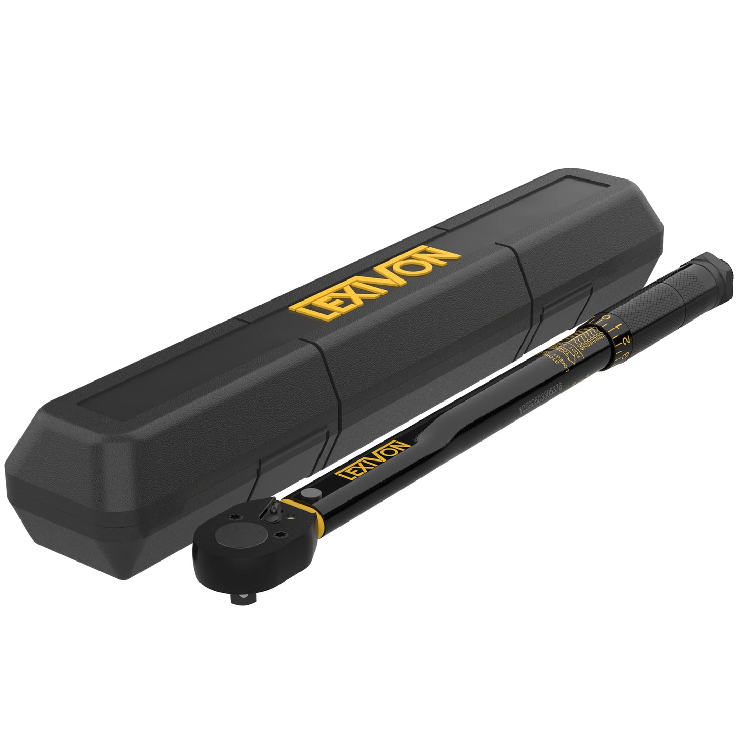 LEXIVON Torque Wrench 1/2-Inch Drive Click 10~150 Ft-Lb/13.6~203.5 Nm (LX-183)