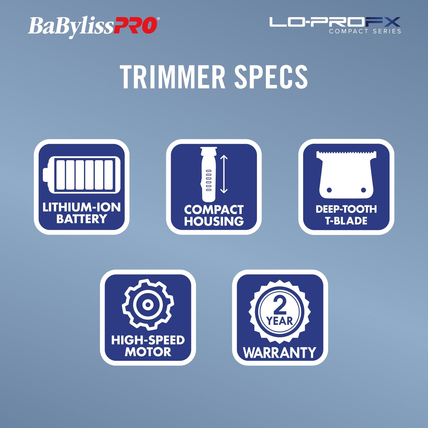 High-Performance Compact LO-PROFX Trimmers for Men