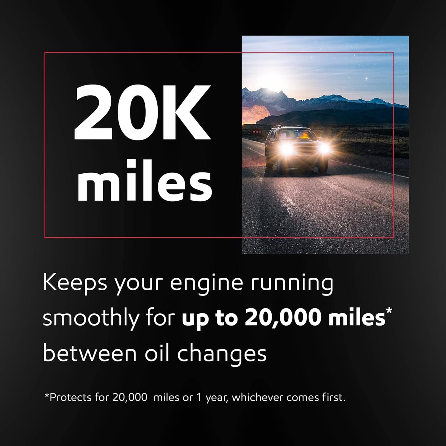 Mobil 1 Advanced Fuel Economy Full Synthetic Motor Oil 0W-20, 5 Quart