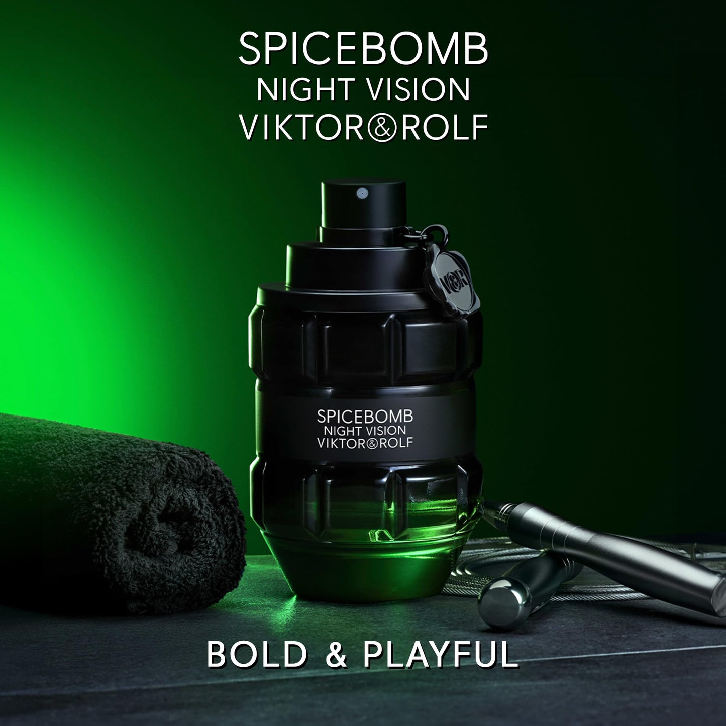 Viktor&Rolf - Spicebomb Nightvision Eau de Toilette - Warm, Spicy & Fresh - Cologne for Men - with Notes of Bergamot Citrus, Black Spices & Rosemary