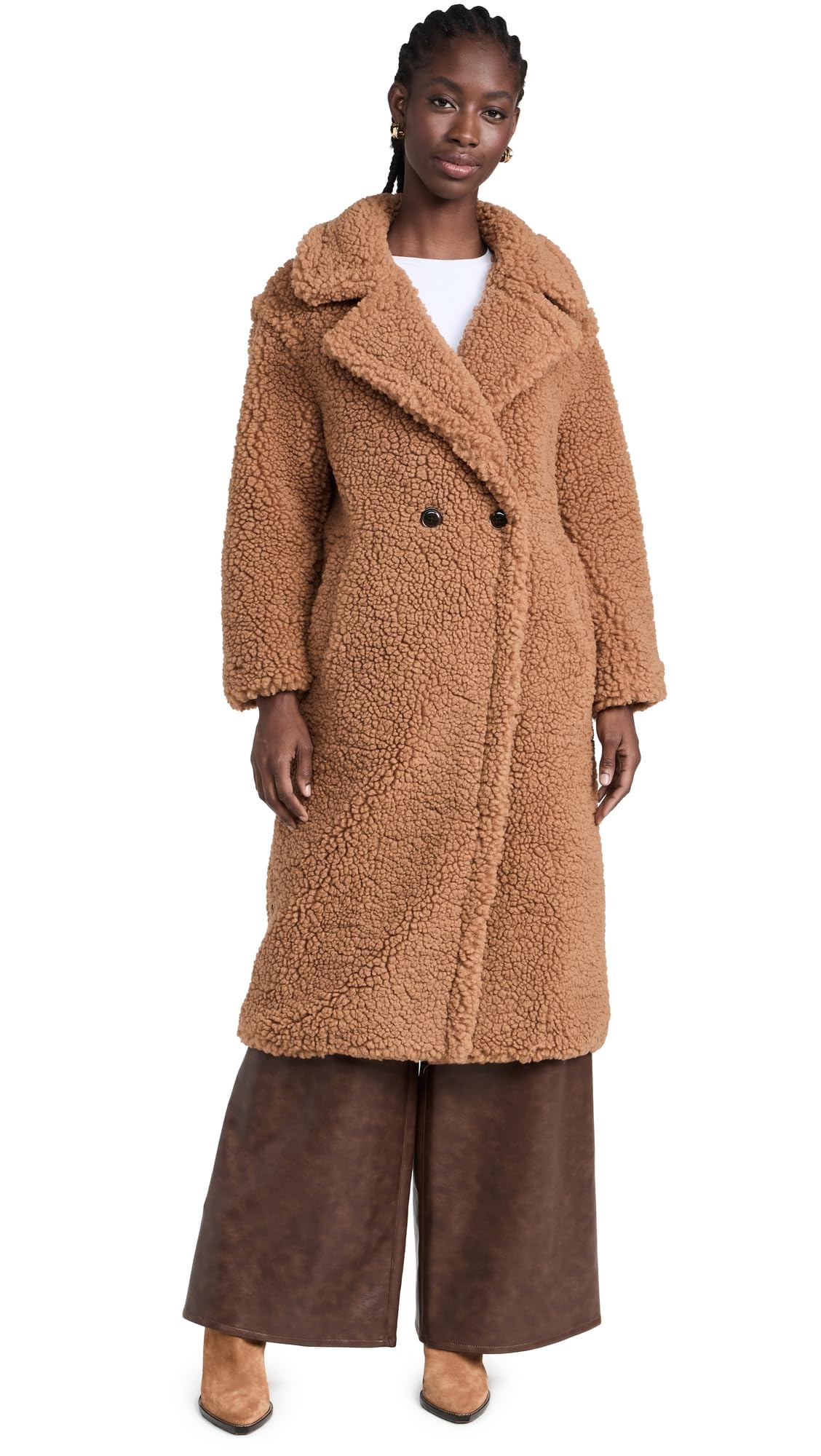 UGG Women's Gertrude Long Teddy Coat