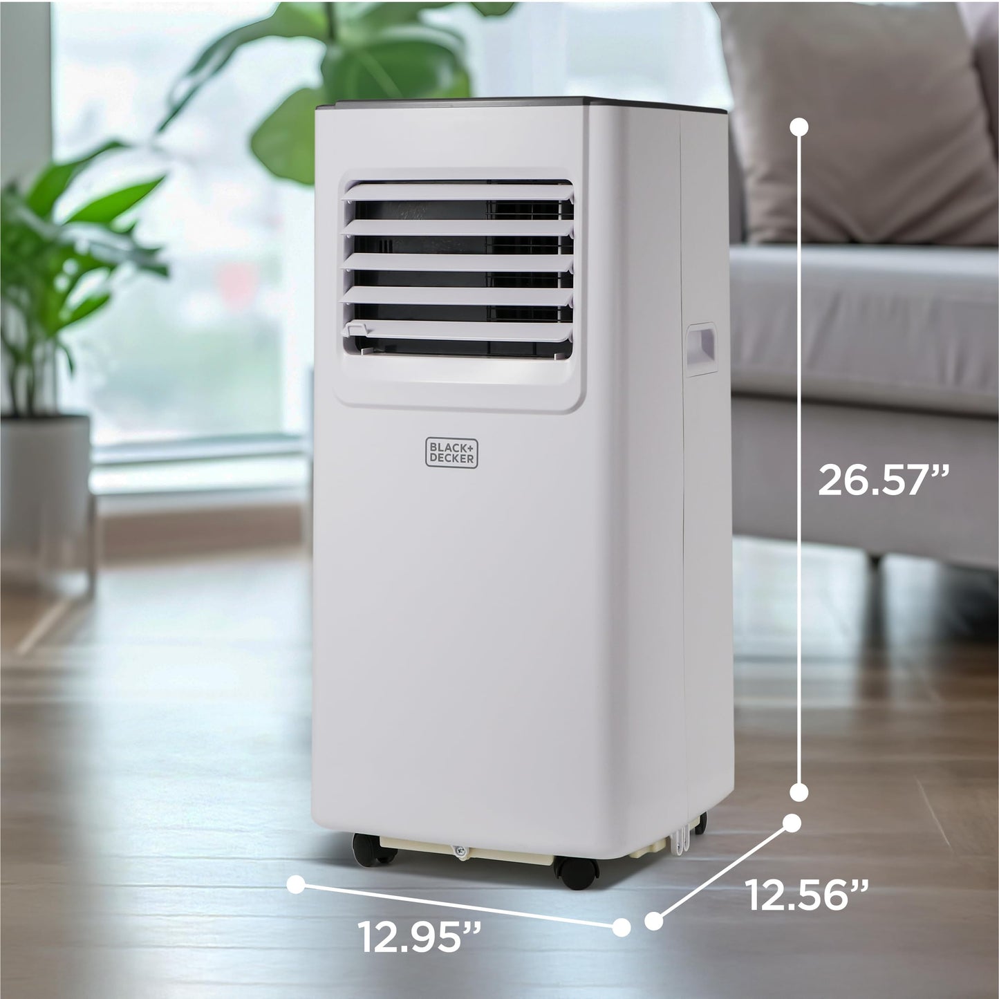 BLACK+DECKER Portable Air Conditioner, 8,000 BTU Rooms up to 400 Sq. Ft