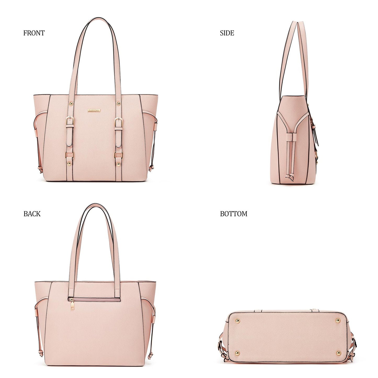 Women Fashion Synthetic Leather Handbags Set 4pcs