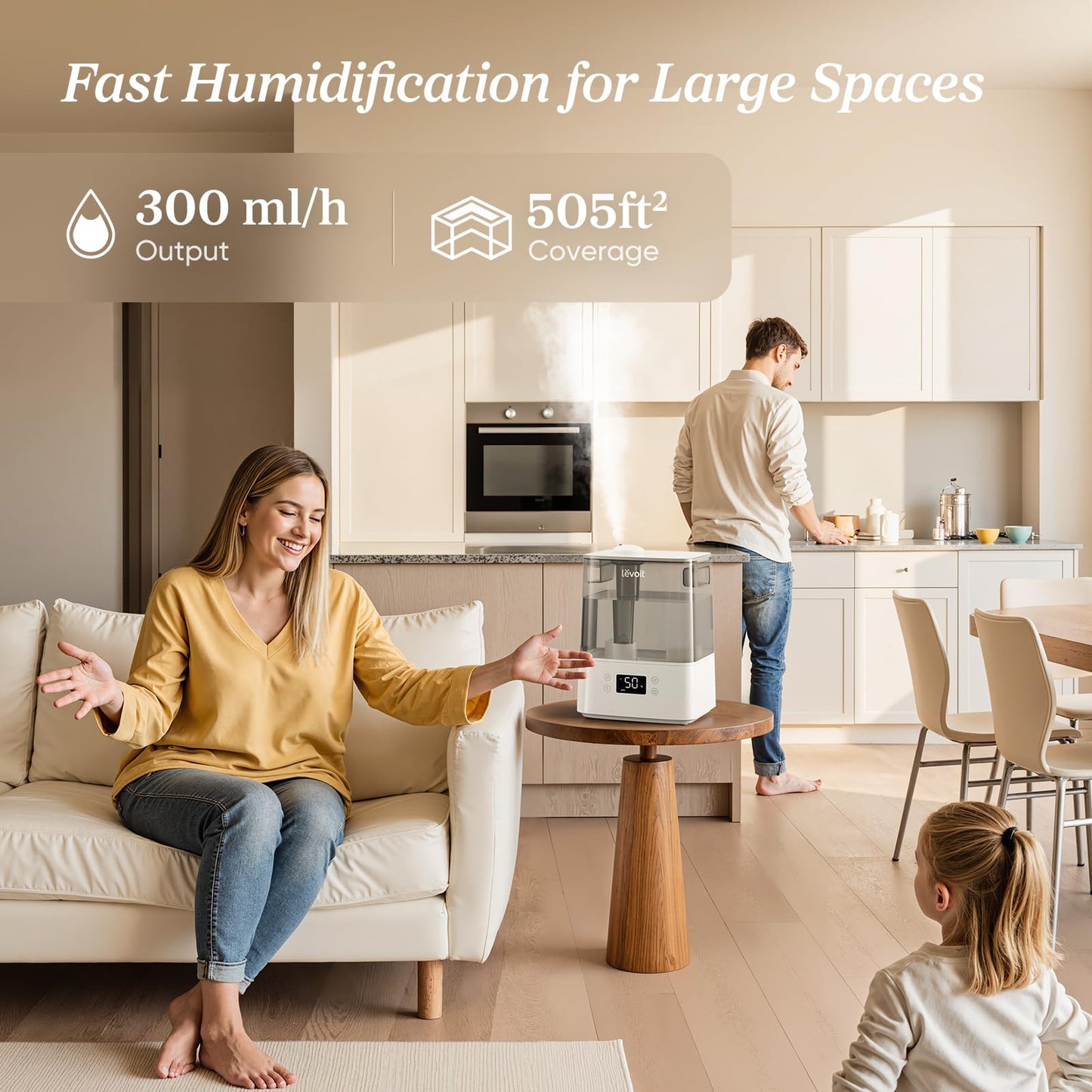 LEVOIT Humidifiers for Bedroom Large Room Home