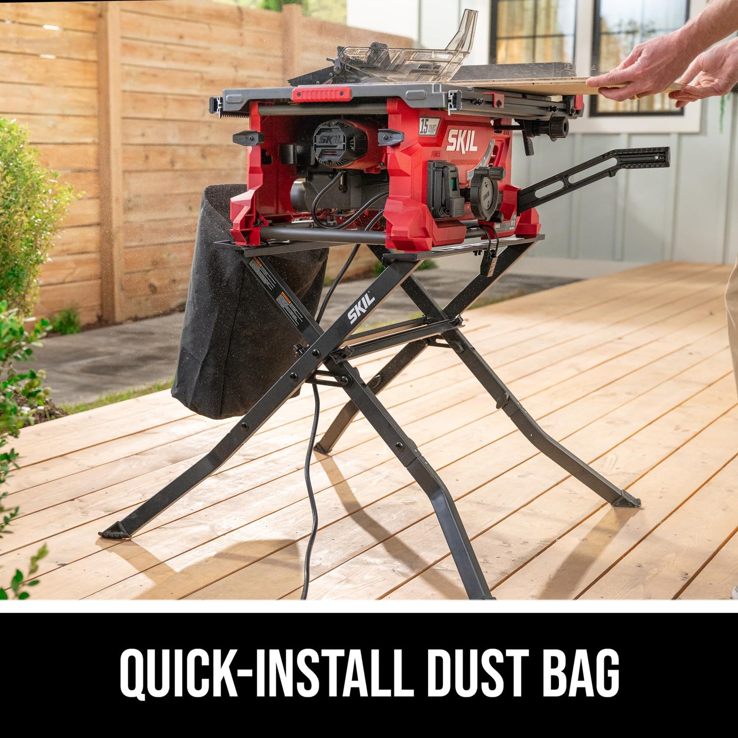 SKIL 15 Amp 10 Inch Portable Jobsite Table Saw with Folding Stand- TS6307-00