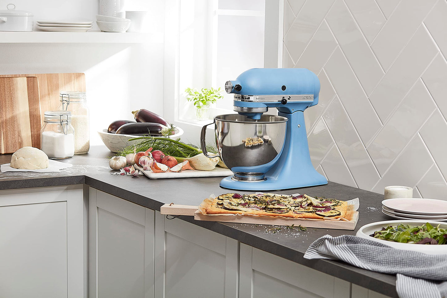 KitchenAid Artisan Series 5 Quart Tilt Head Stand Mixer, KSM150PS, Juniper