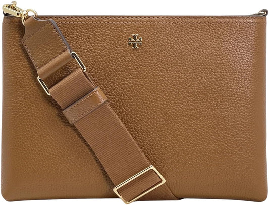 Tory Burch Womens 148314 Blake Swingpack Pebbled Leather Crossbody Shoulder Bag,