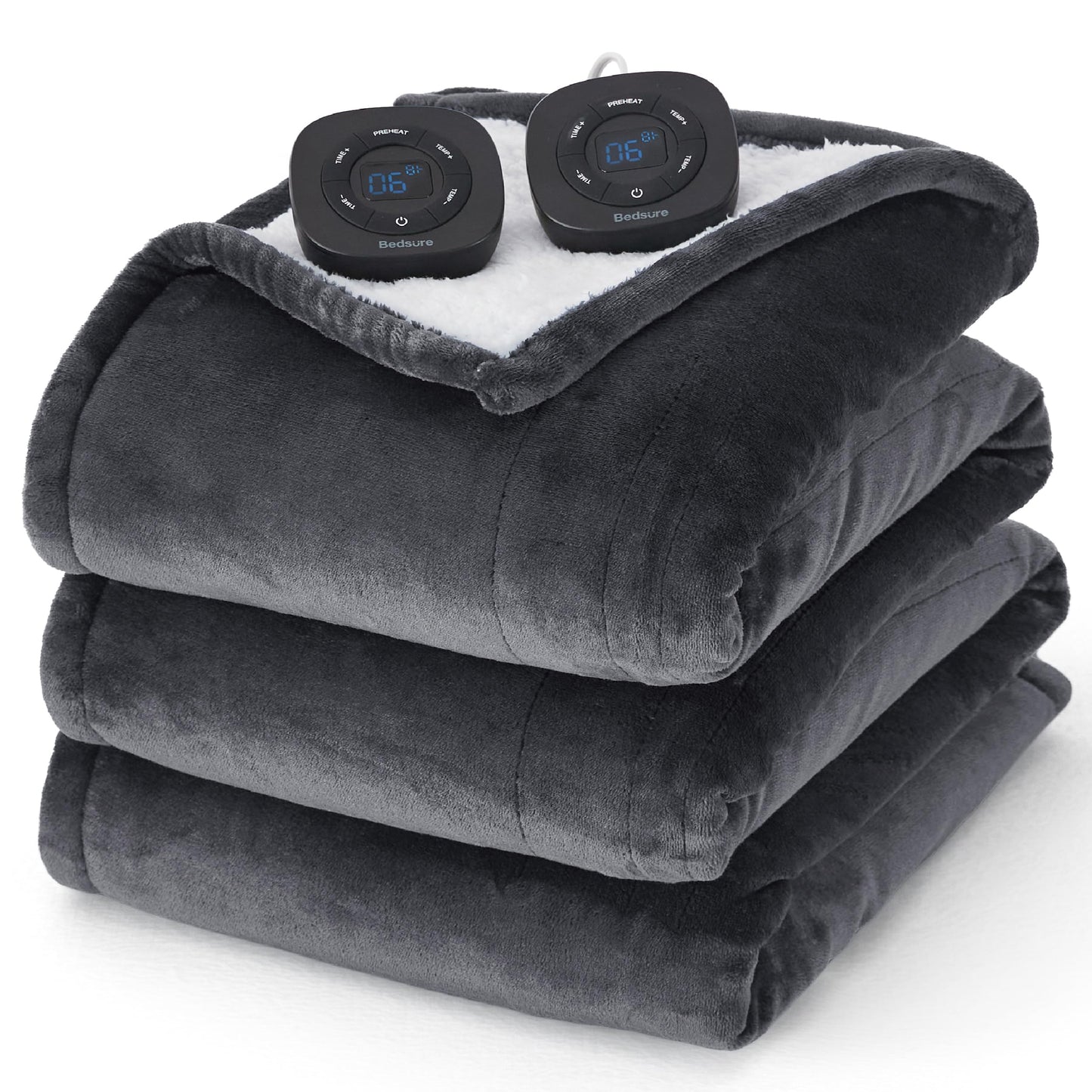 Bedsure Heated Blanket Throw Blanket