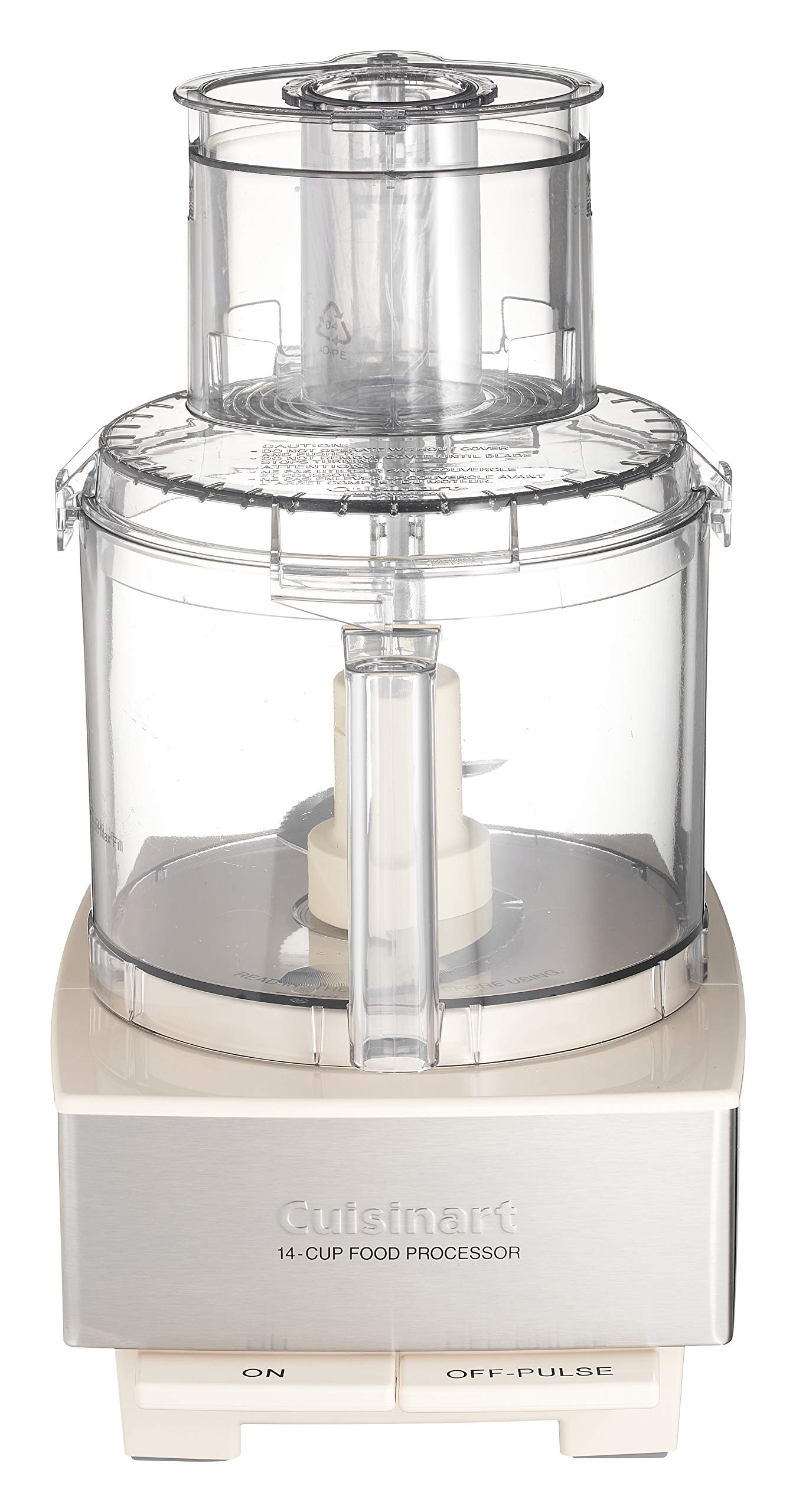 Cuisinart Food Processor, 14-Cup Vegetable Food Chopper for Mincing, Dicing, Shredding, Puree & Kneading Dough, 720-Watt Motor, Stainless Steel, DFP-14BCNY