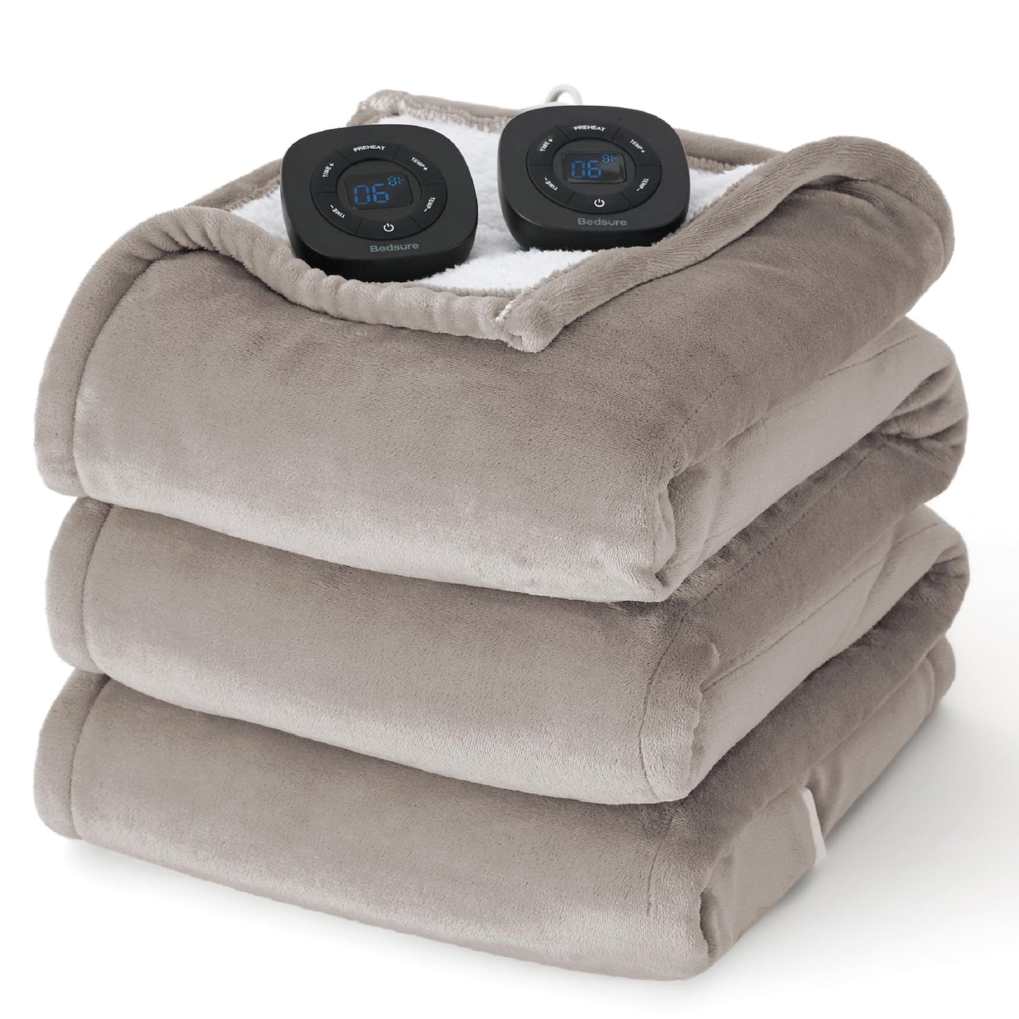 Bedsure Heated Blanket Throw Blanket