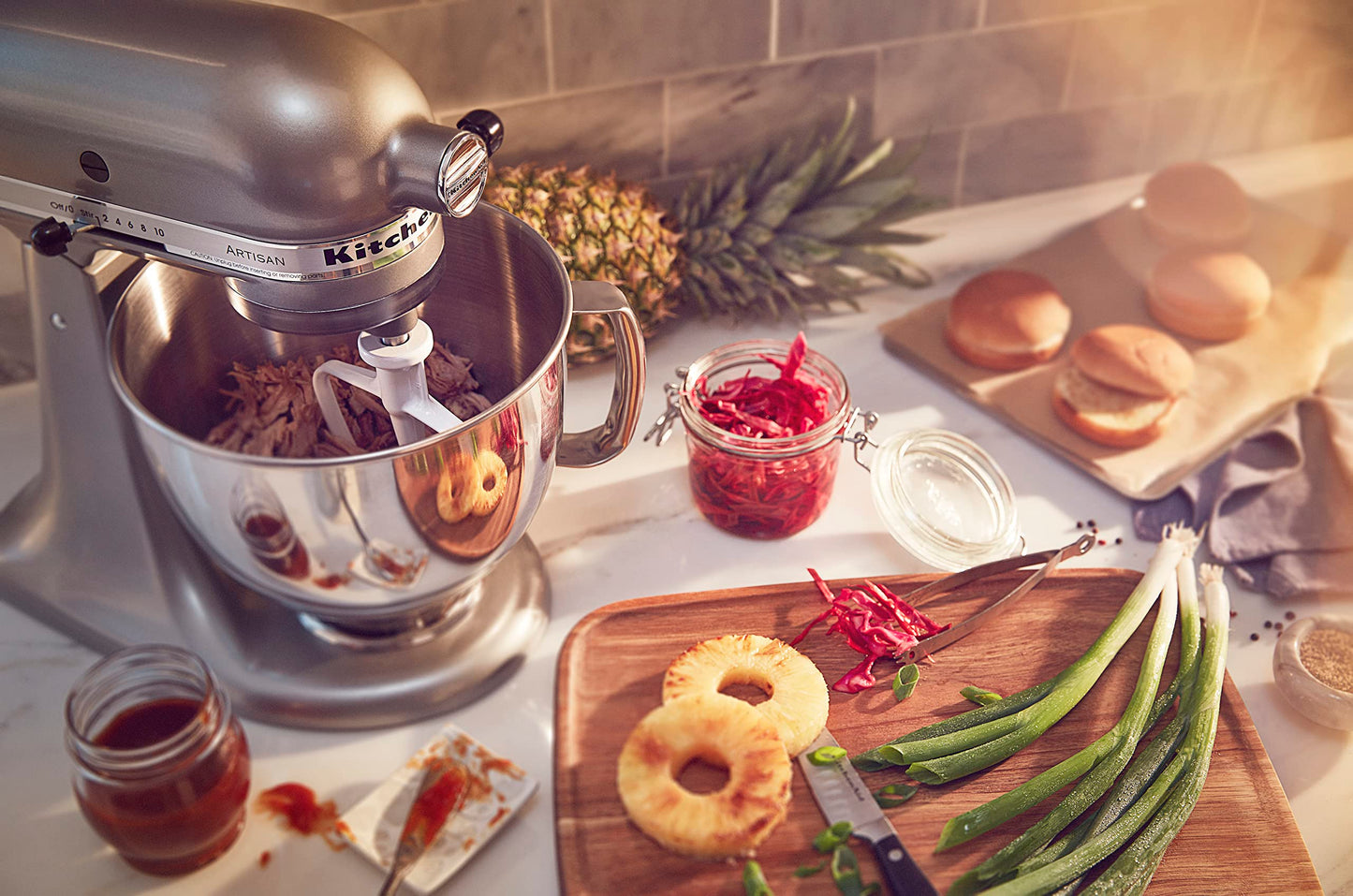 KitchenAid Artisan Series 5 Quart Tilt Head Stand Mixer, KSM150PS, Juniper