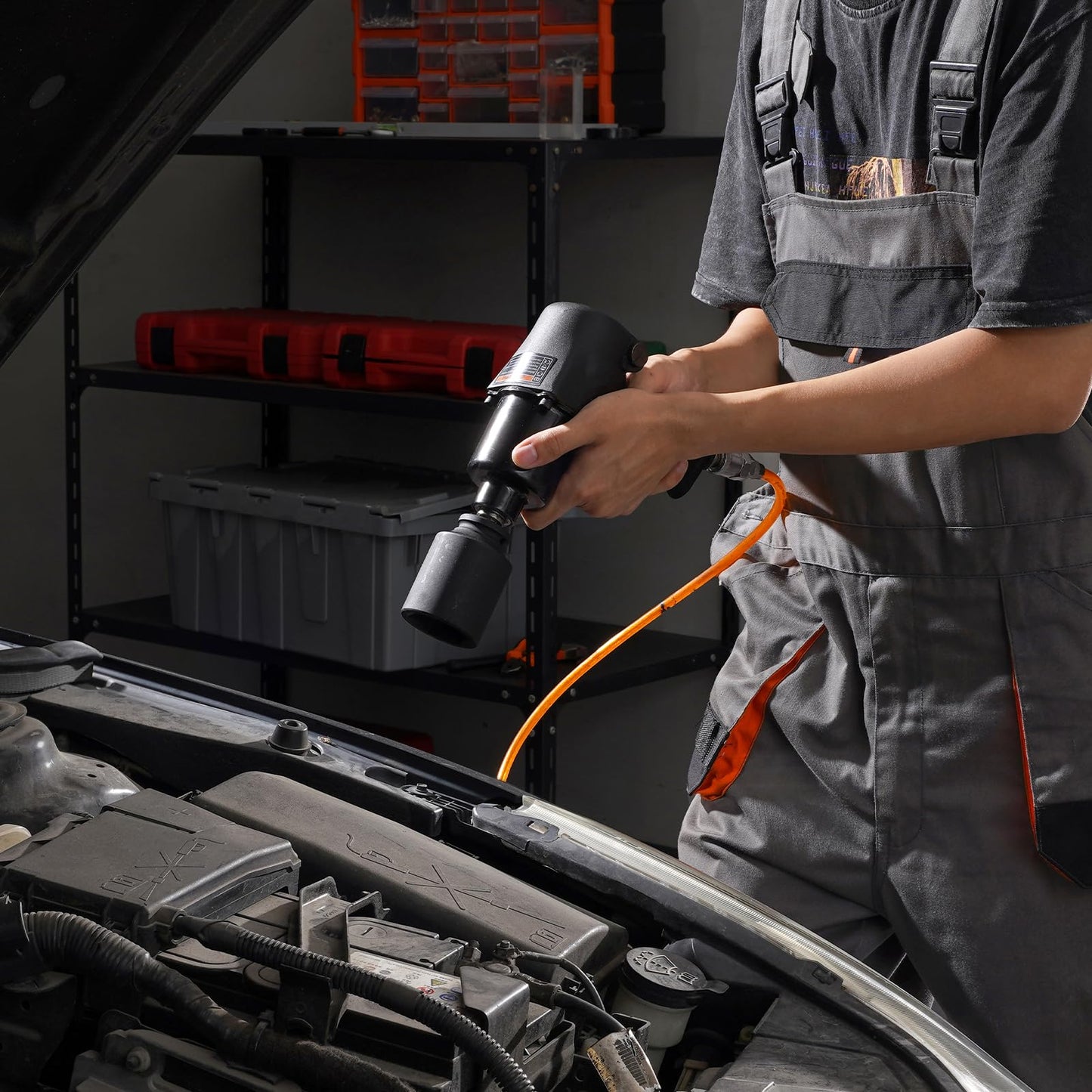 VEVOR 1/2" Drive Impact Socket Set, 65 Piece SAE 3/8" to 1-1/4" and Metric 10-24mm