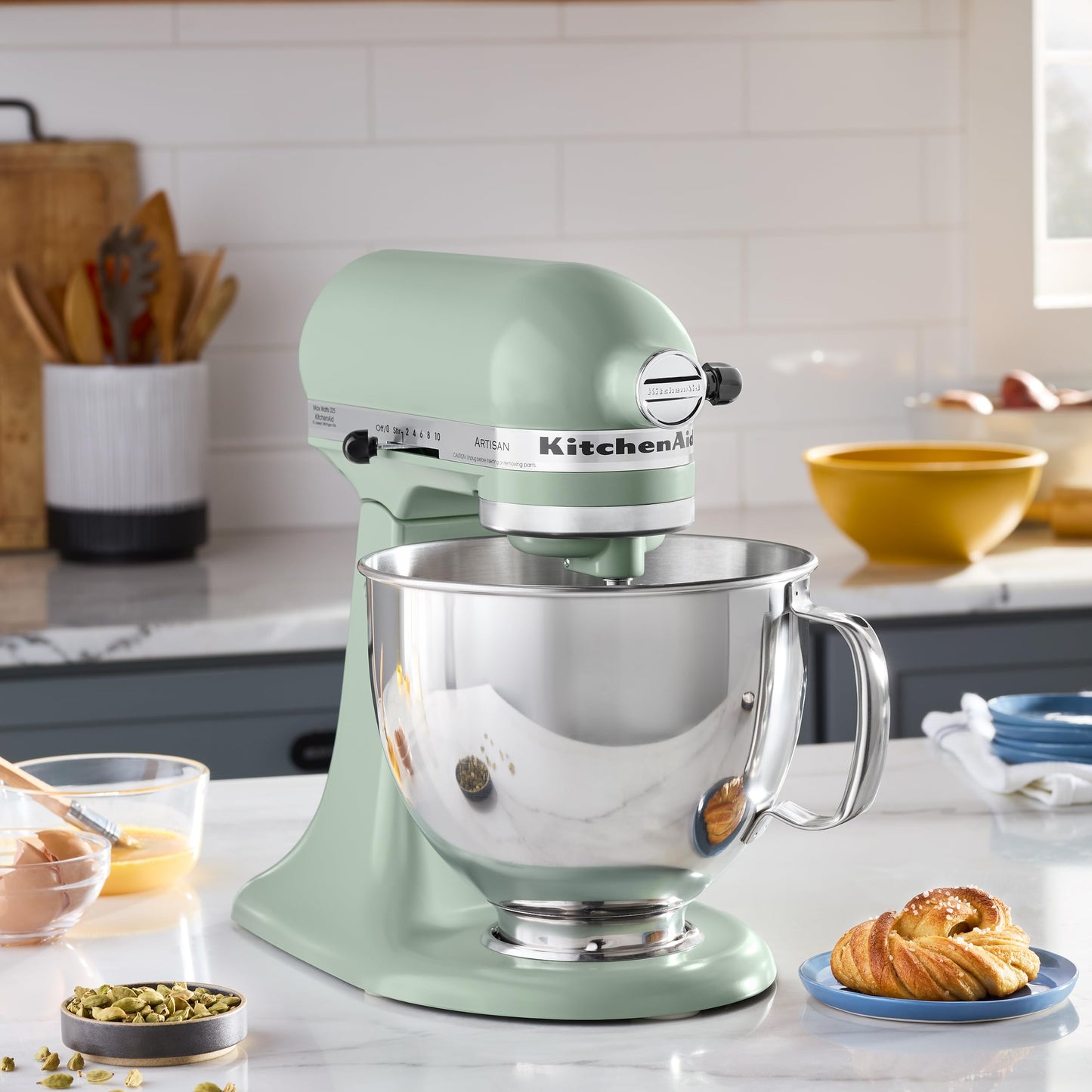KitchenAid Artisan Series 5 Quart Tilt Head Stand Mixer, KSM150PS, Juniper