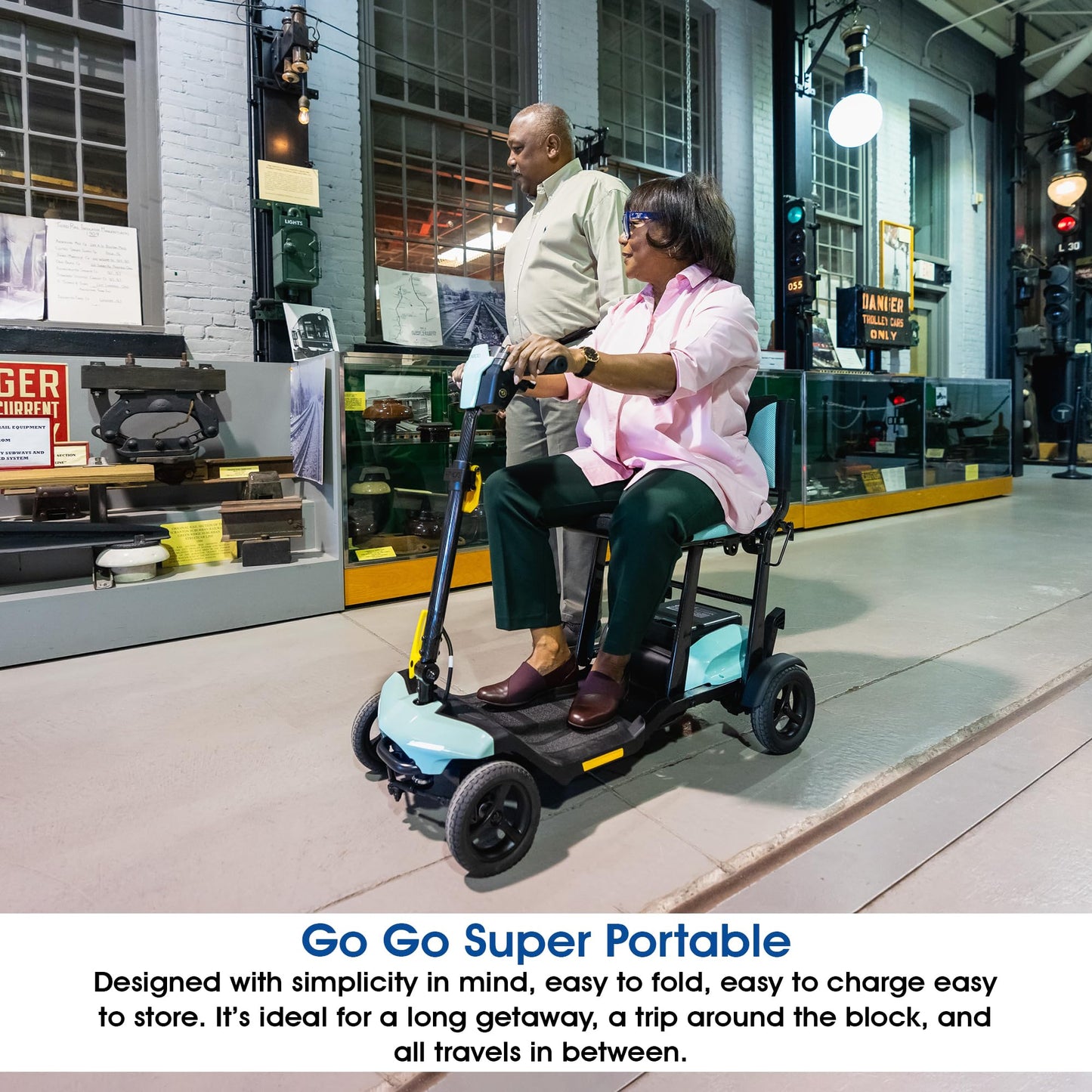 Pride Go Go Super Portable Scooter + Accessories, USA Made