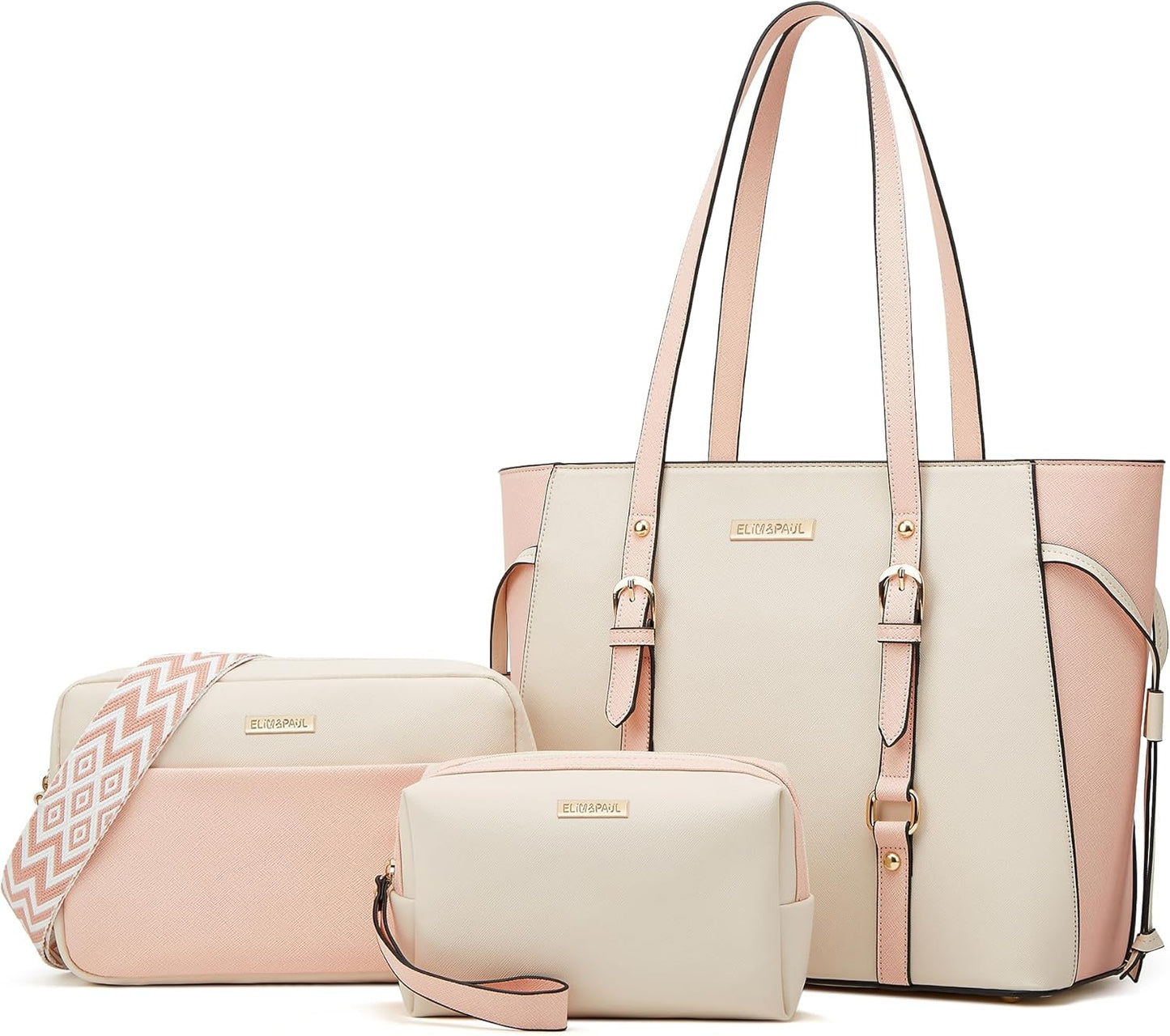 Women Fashion Synthetic Leather Handbags Set 4pcs